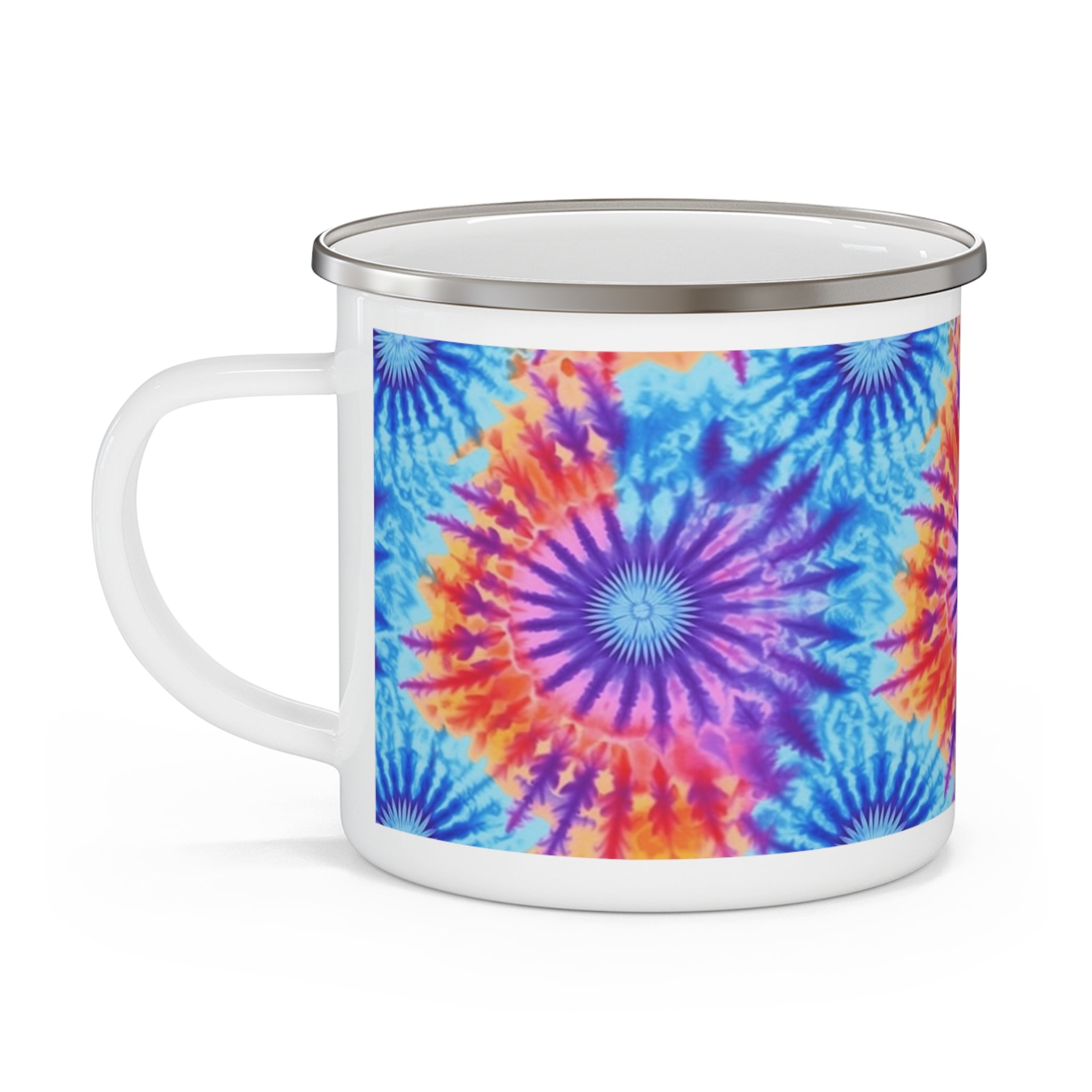 Enamel Camping Mug - Tie Dye, Seamless Designs 12