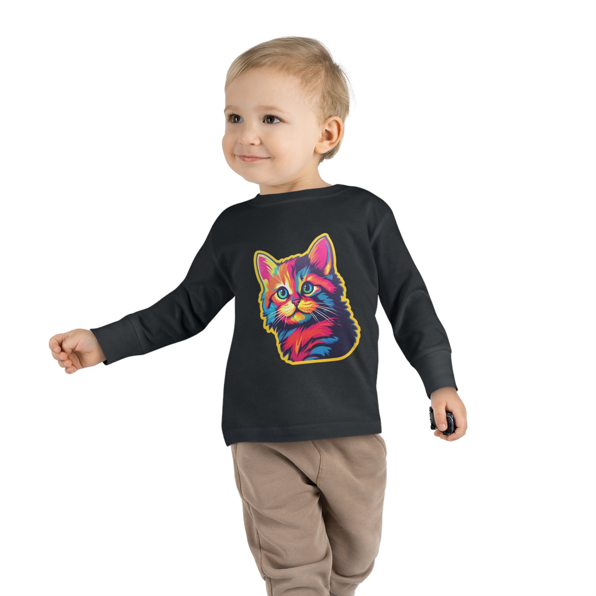 Toddler Long Sleeve Tee - Kittens 04