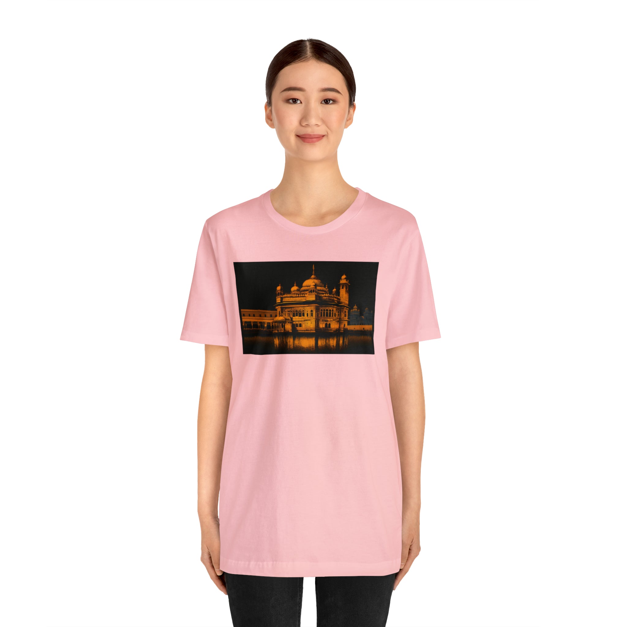 Unisex Jersey Short Sleeve Tee - Golden Temple, India