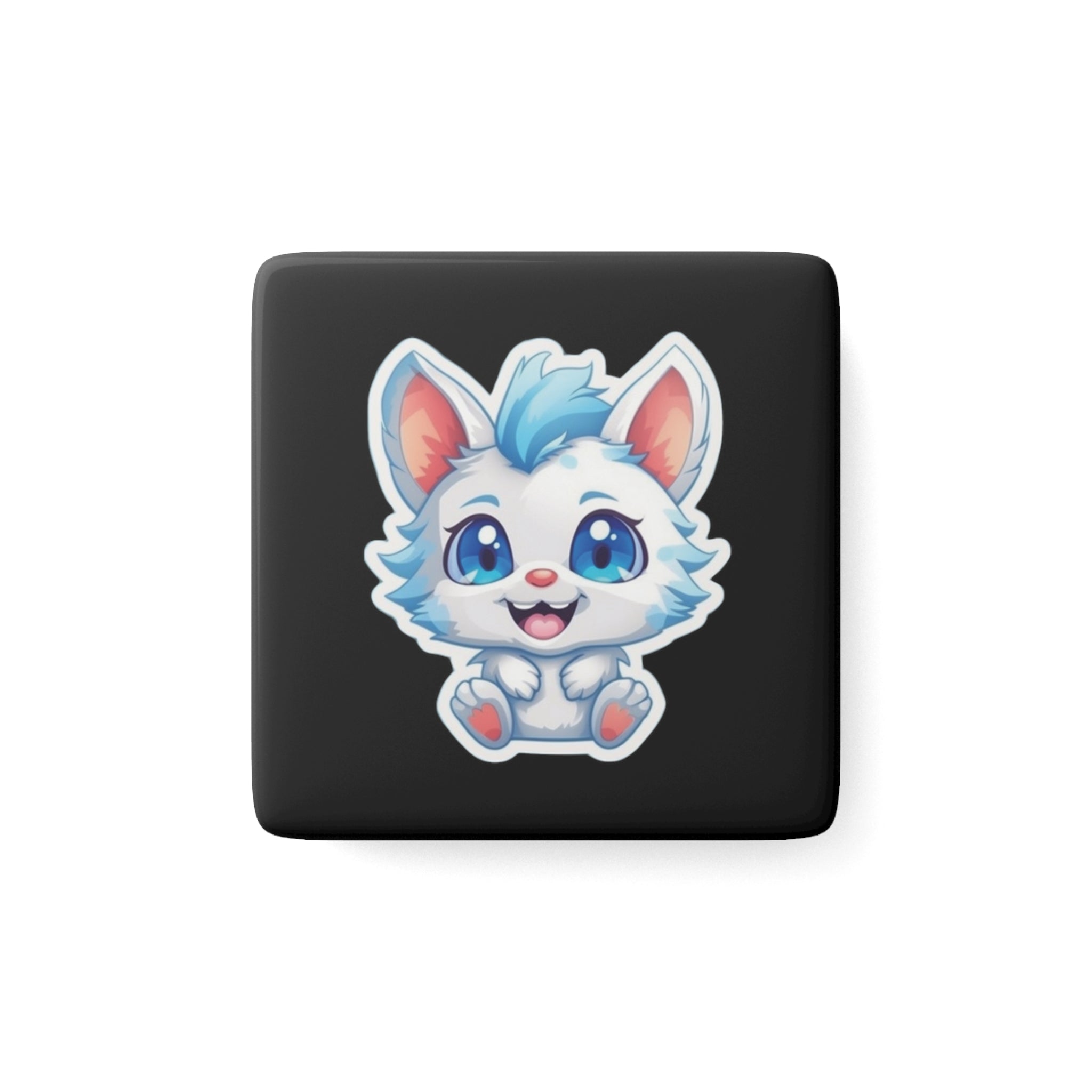 Porcelain Magnet, Square - Adorable Mascots 02