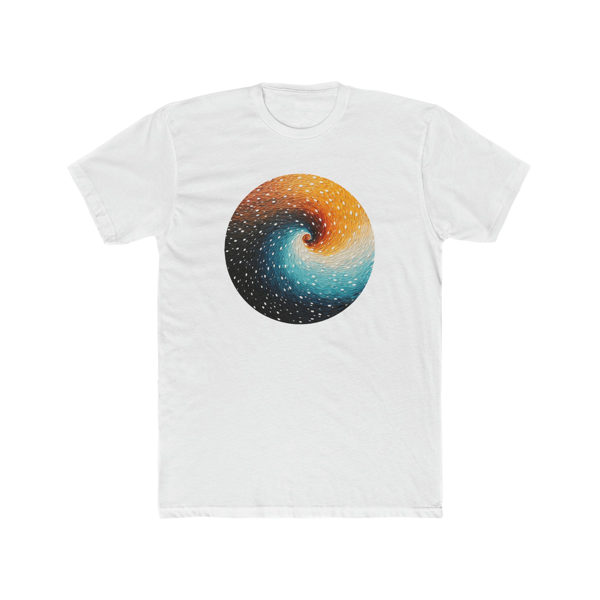 Men's Cotton Crew Tee - Pointillism Designs 10