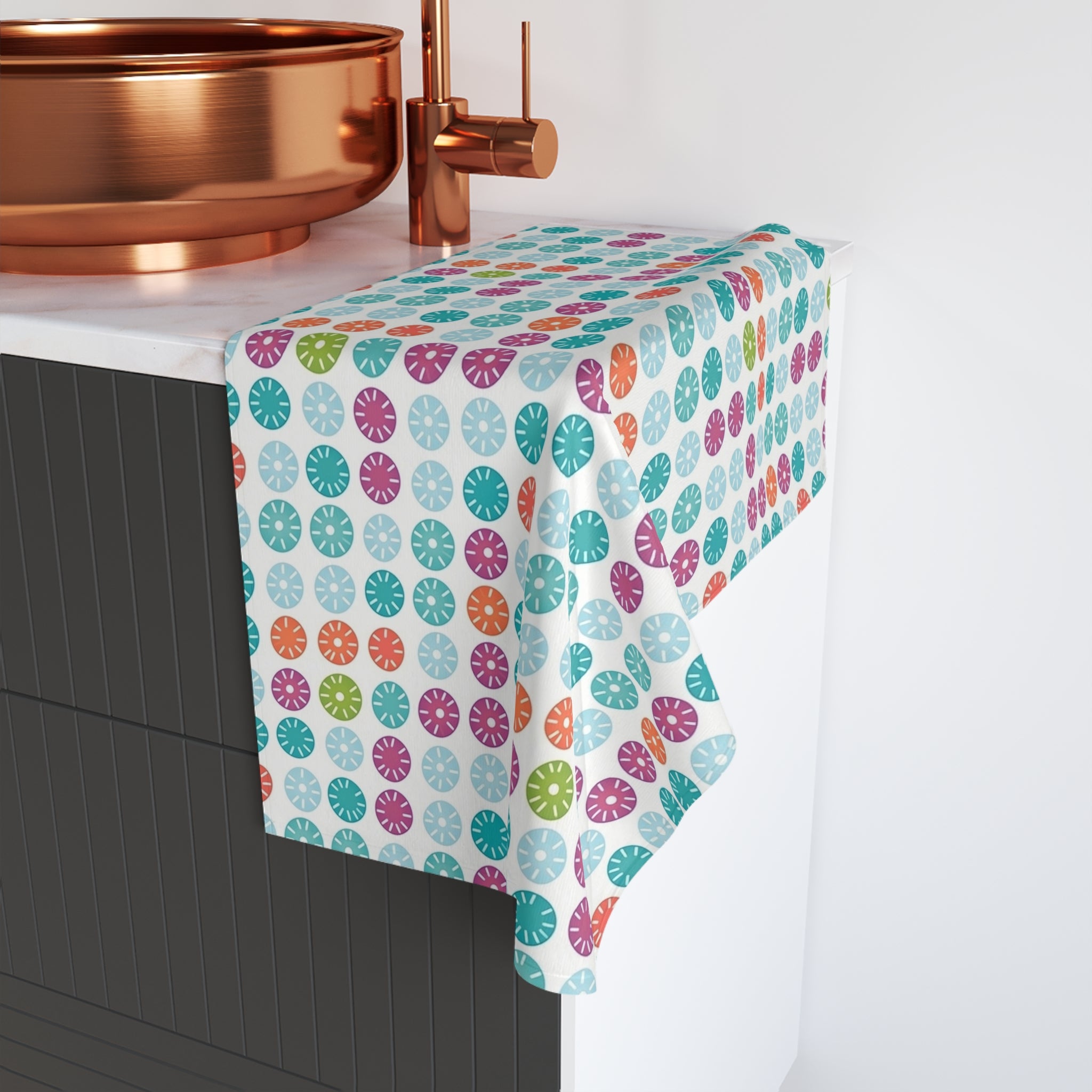 Hand Towel (AOP) - Seamless Minimalistic Pastel Designs 01