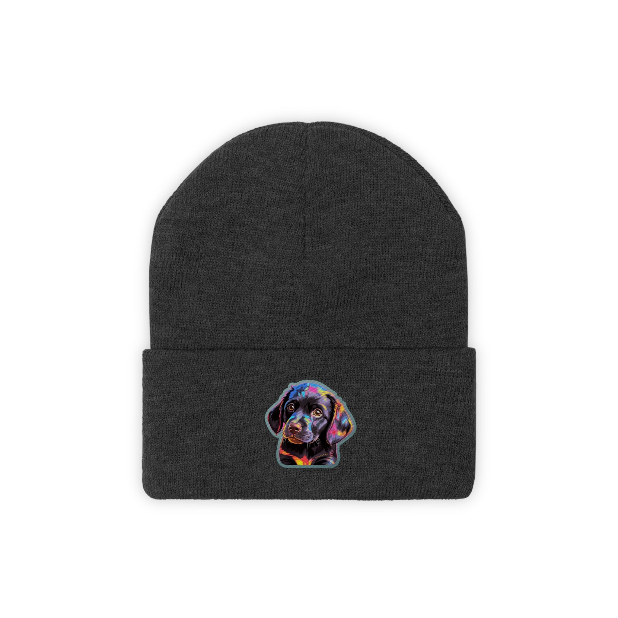 Knit Beanie - Puppy Pop Art 02