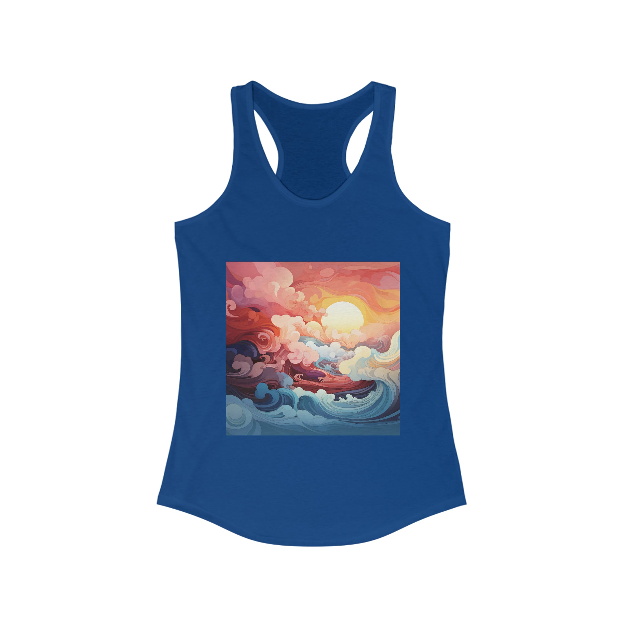 Women's Ideal Racerback Tank - Vector Art Design 33