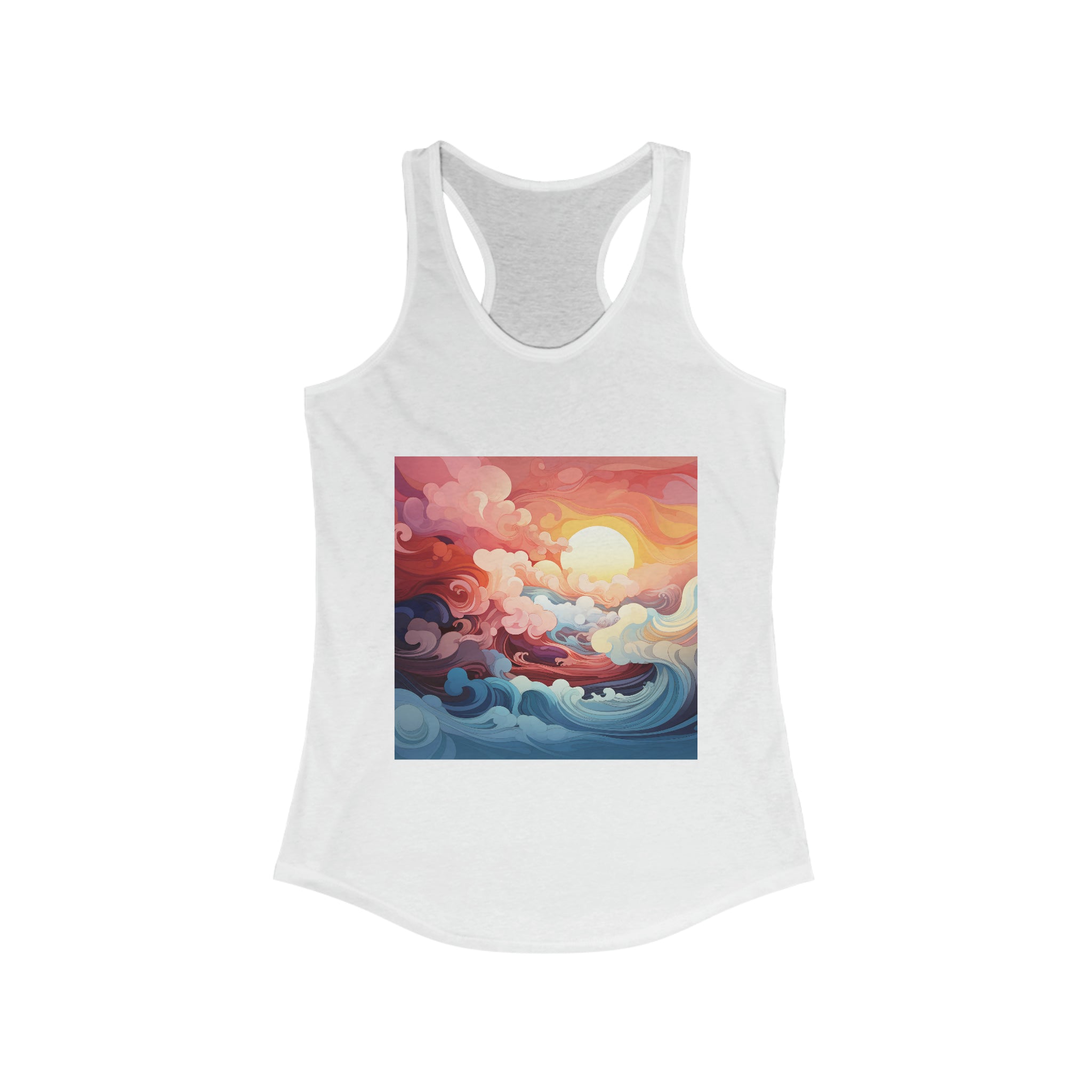 Women's Ideal Racerback Tank - Vector Art Design 33