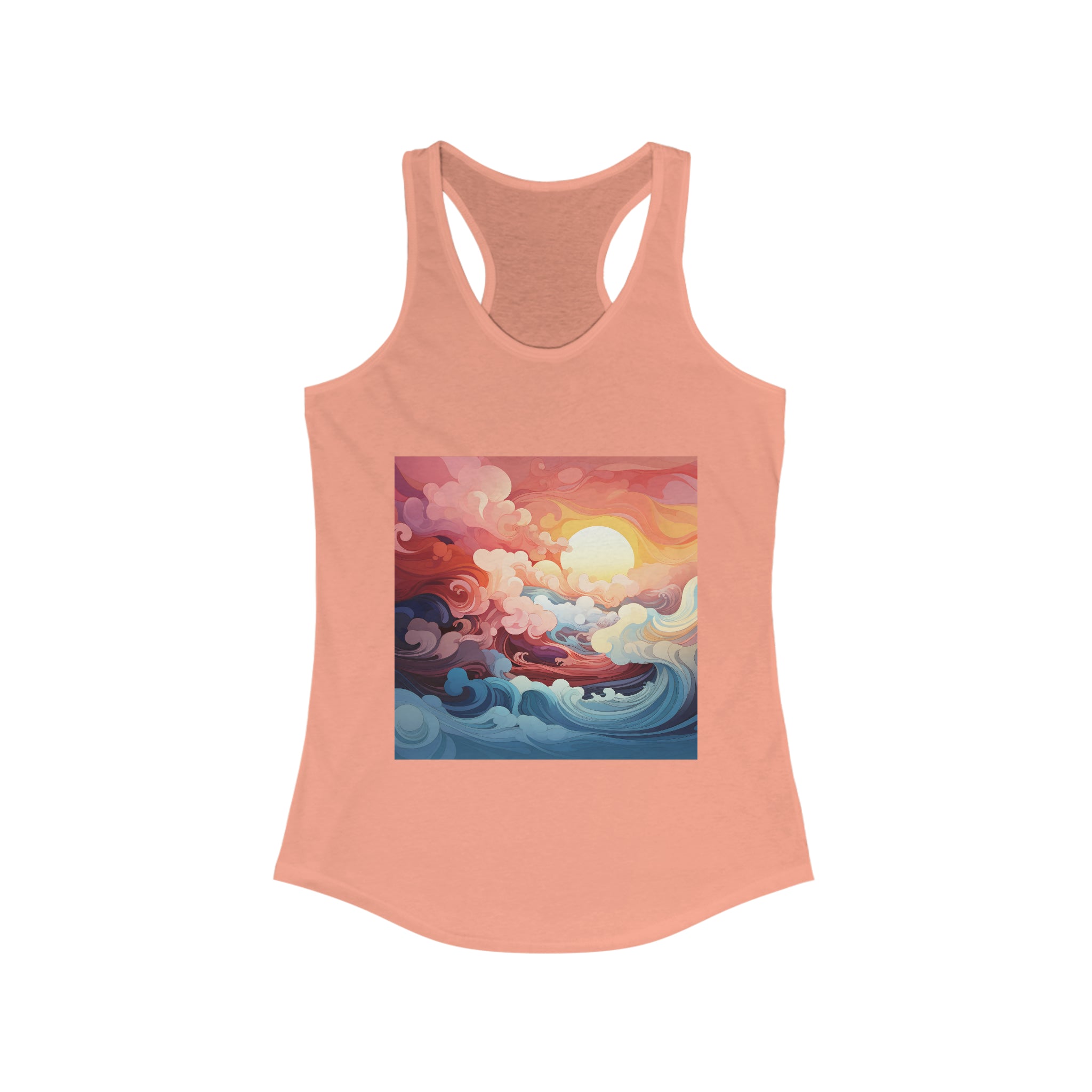 Women's Ideal Racerback Tank - Vector Art Design 33