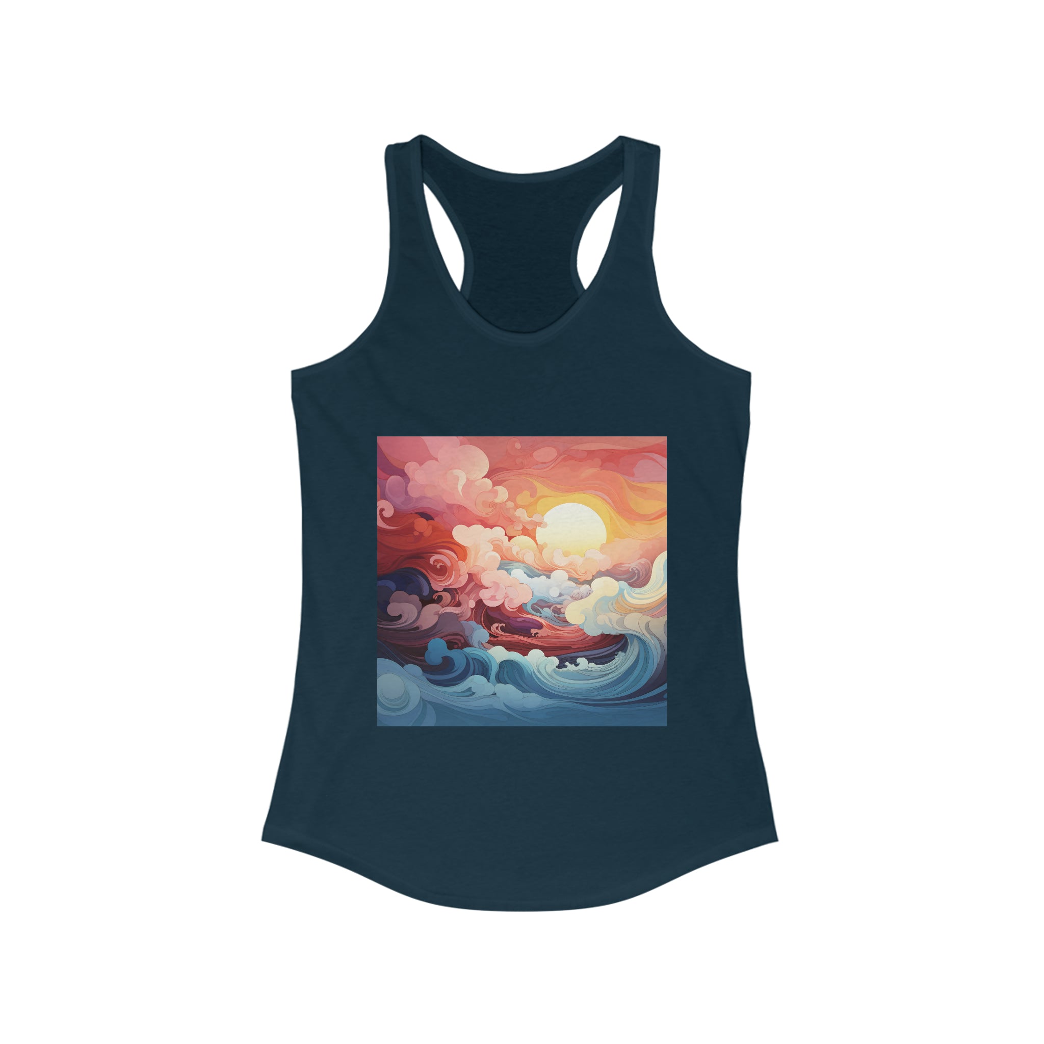 Women's Ideal Racerback Tank - Vector Art Design 33