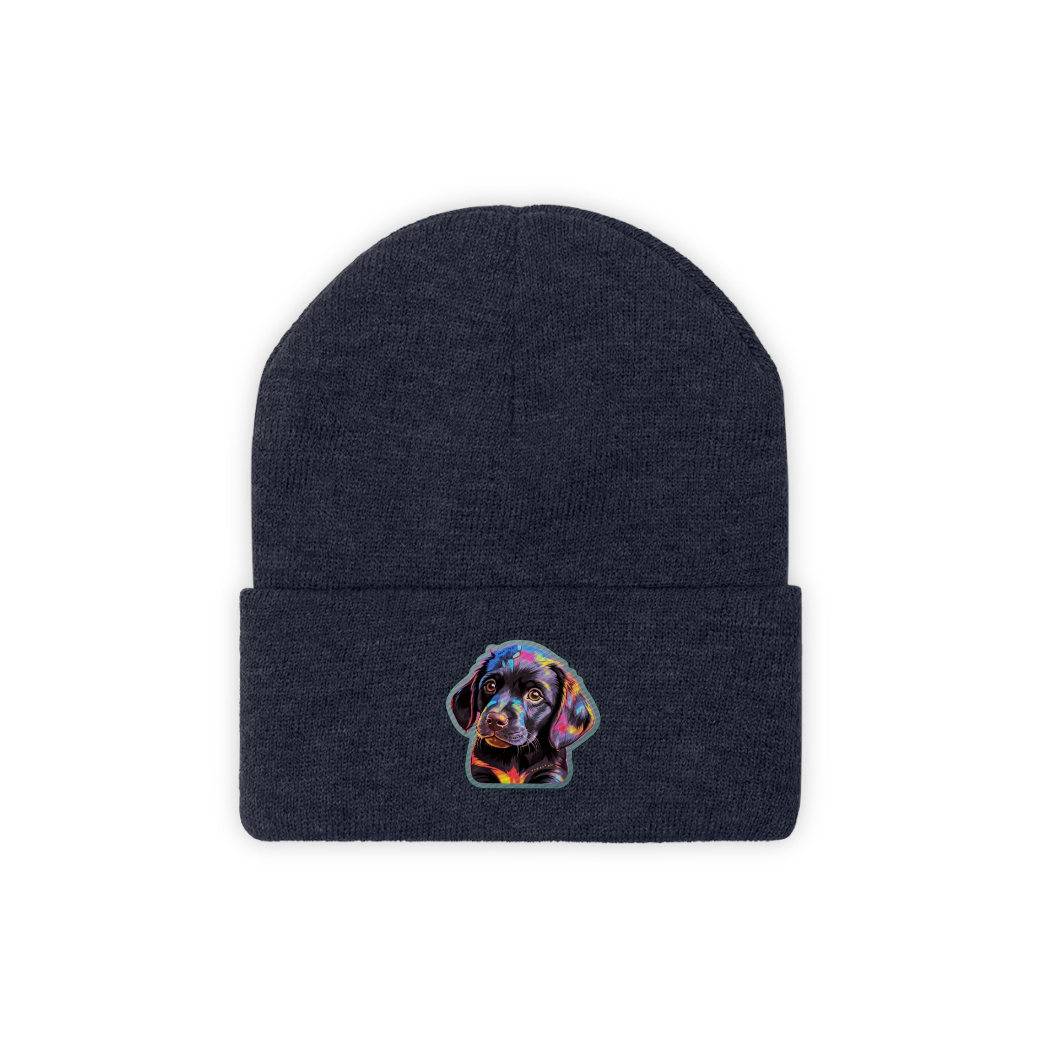 Knit Beanie - Puppy Pop Art 02