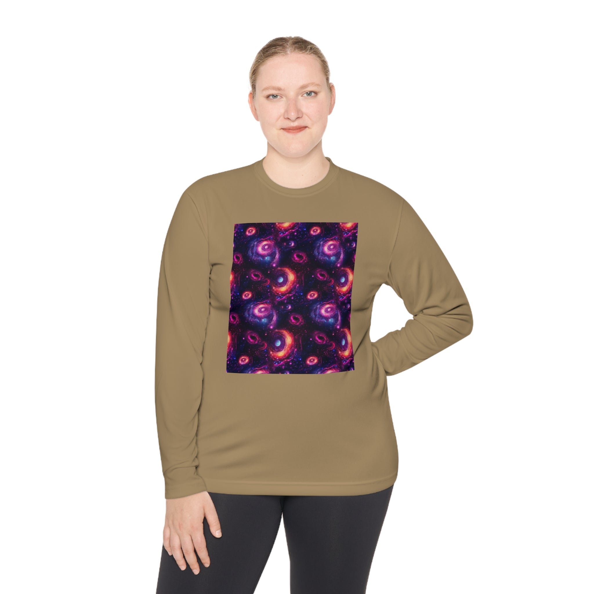 Unisex Lightweight Long Sleeve Tee (AOP) - Abstract Designs 02