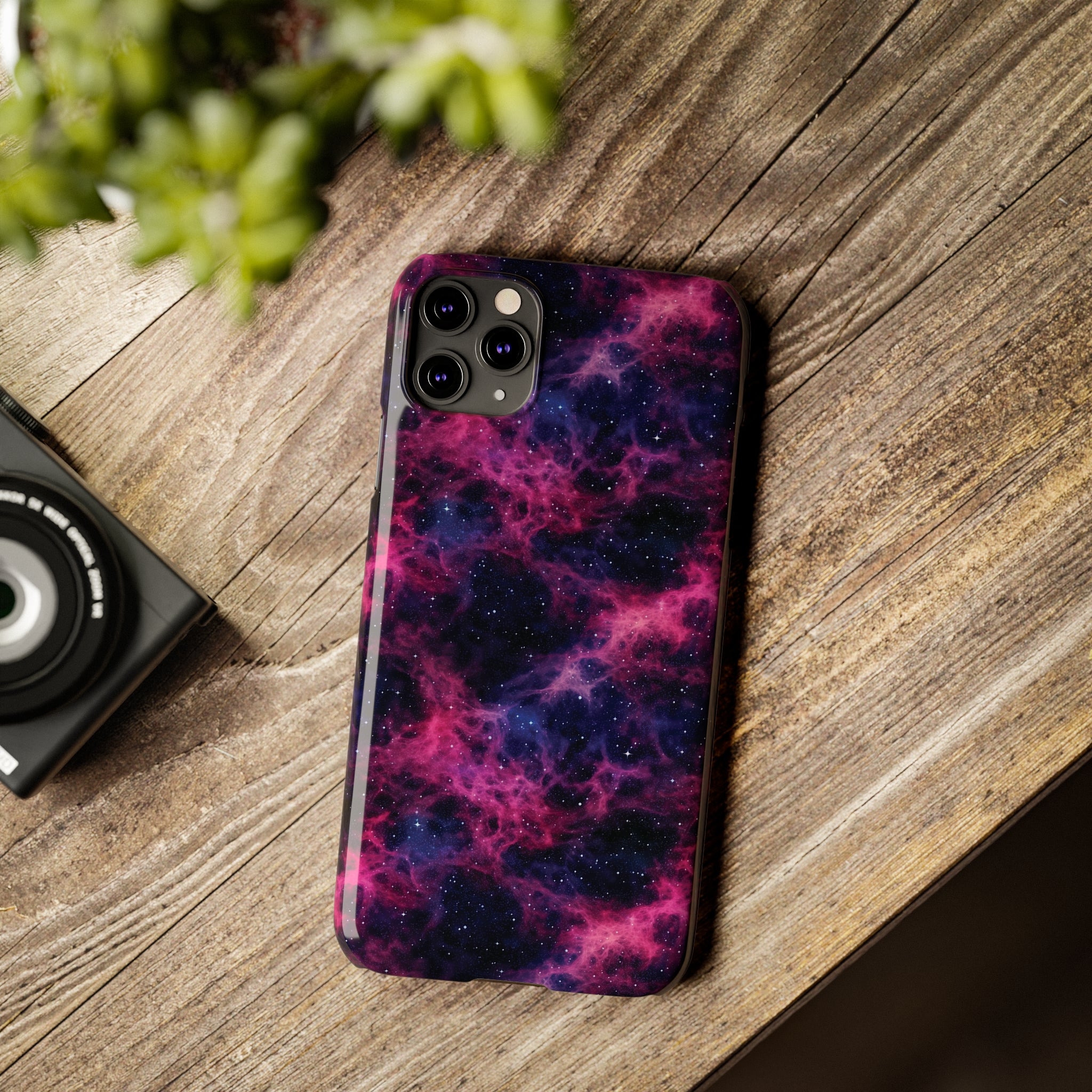 Slim Phone Cases (AOP) - Seamless Fantasy Galaxies 02