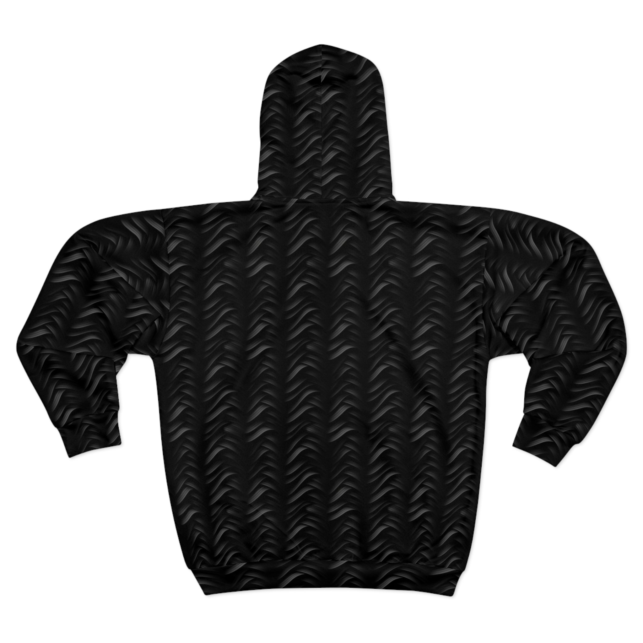 Unisex Zip Hoodie (AOP) - Black Noir Designs 01