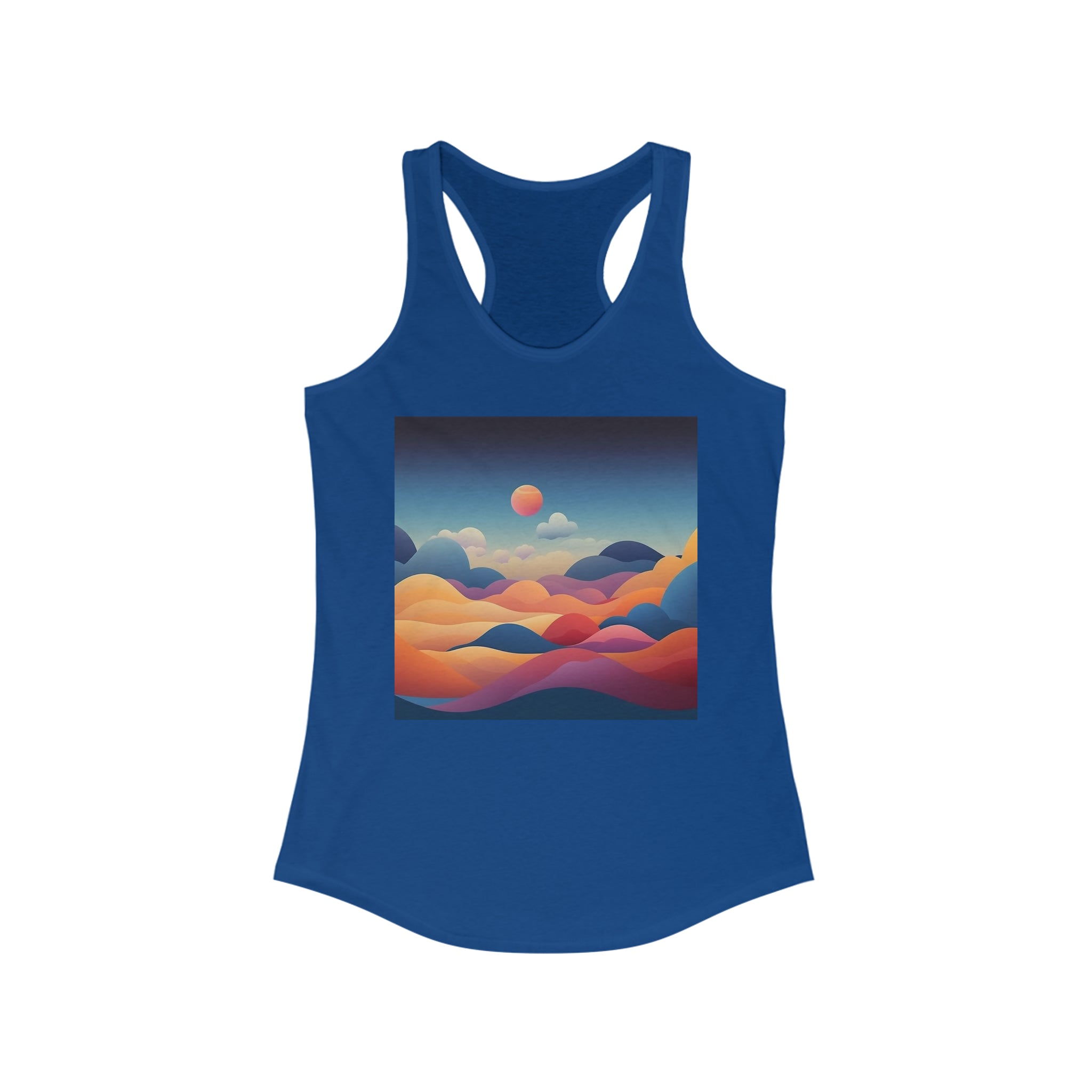 Women's Ideal Racerback Tank - Vector Art Design 06