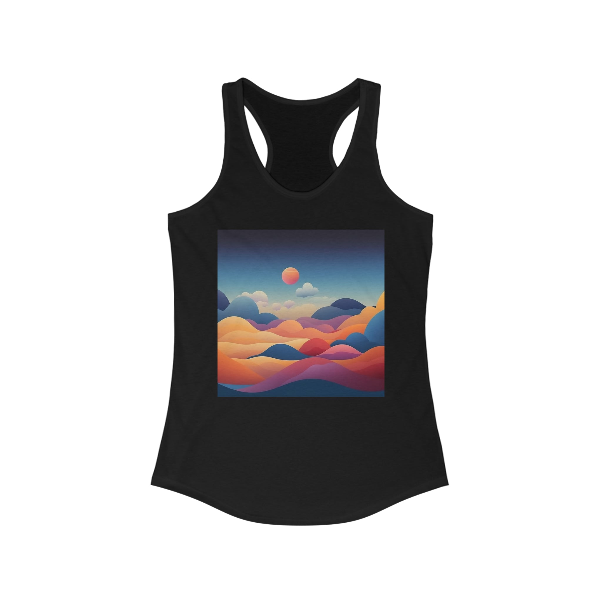 Women's Ideal Racerback Tank - Vector Art Design 06