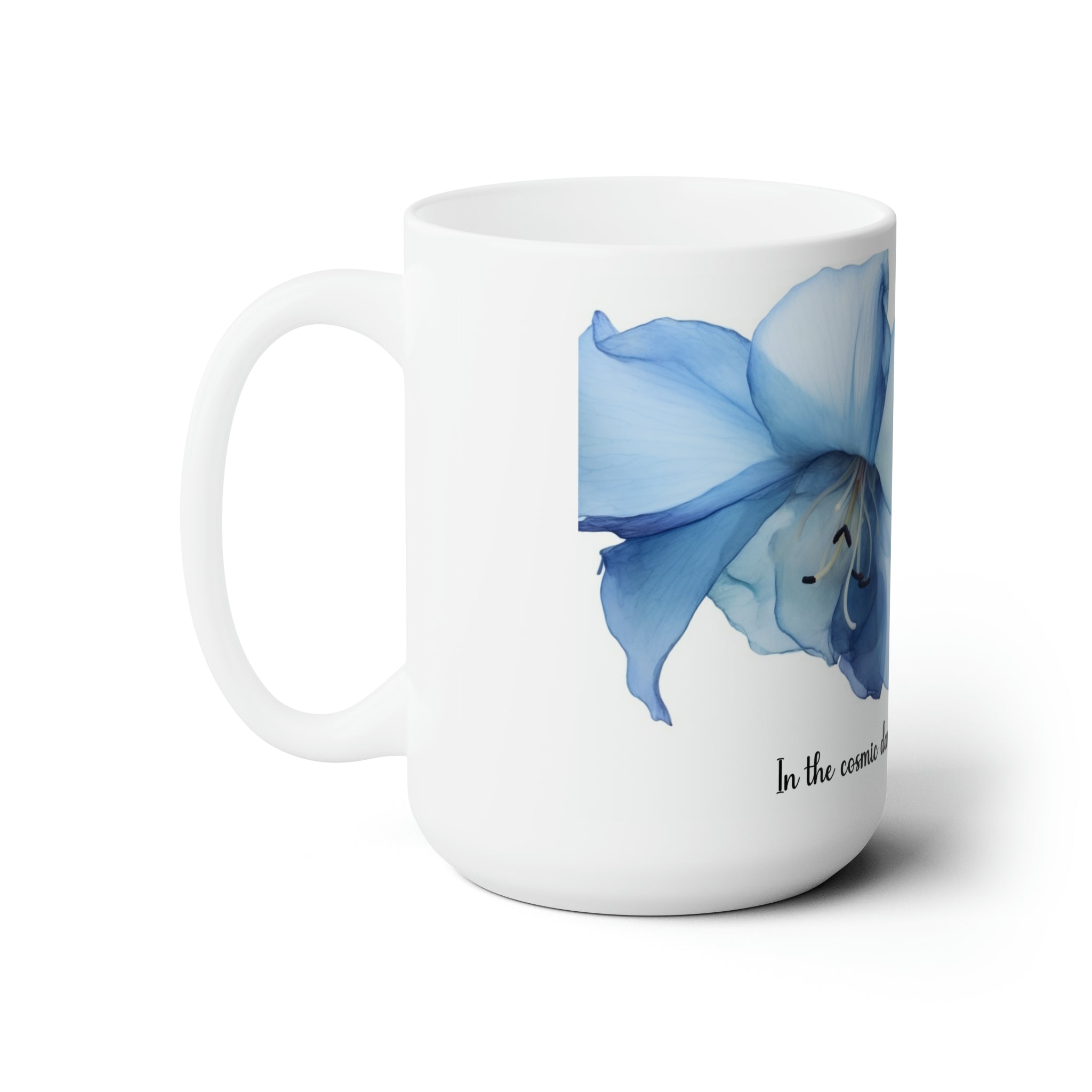 Ceramic Mug 15oz - Blue Calle Lily