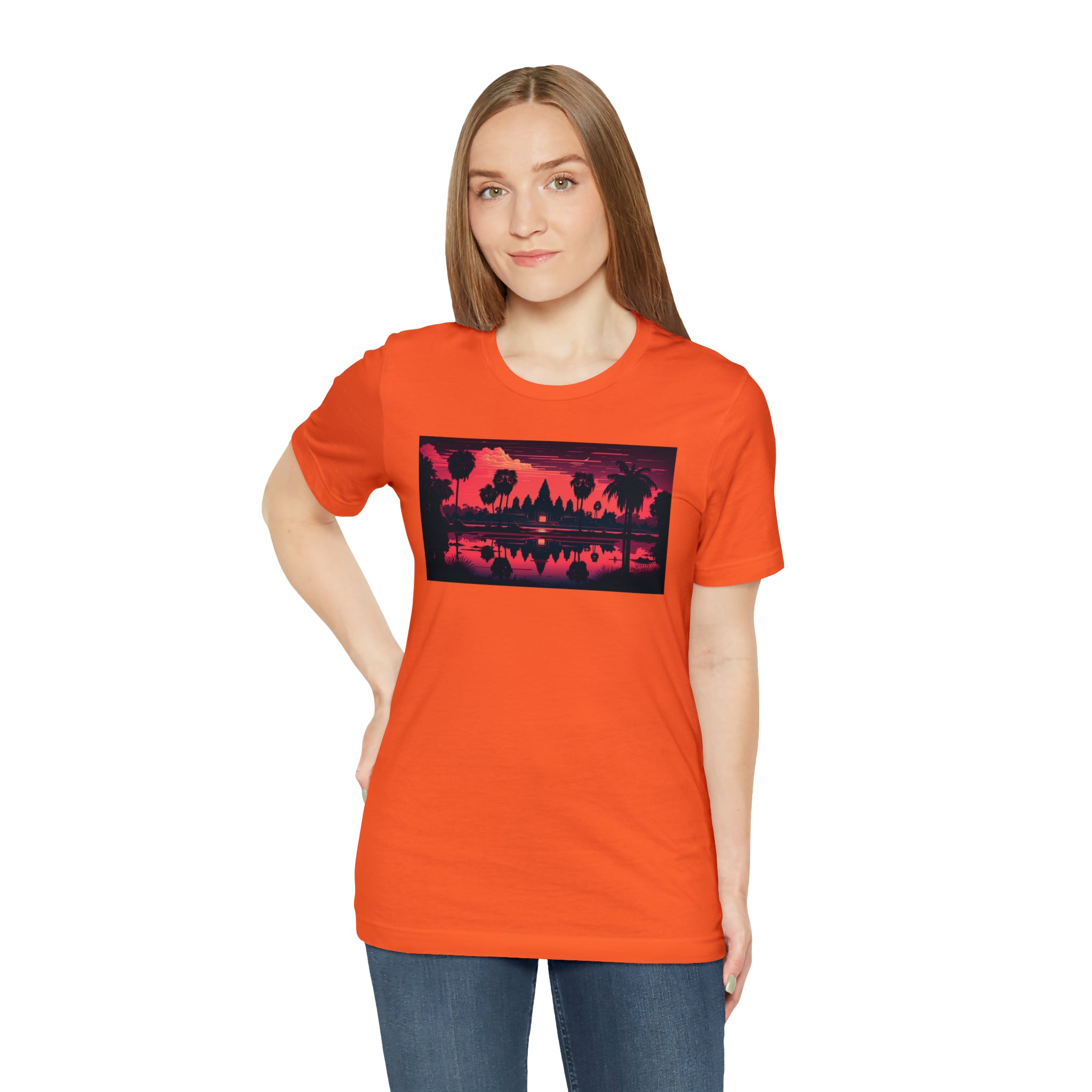 Unisex Jersey Short Sleeve Tee - Angkor Wat, Cambodia