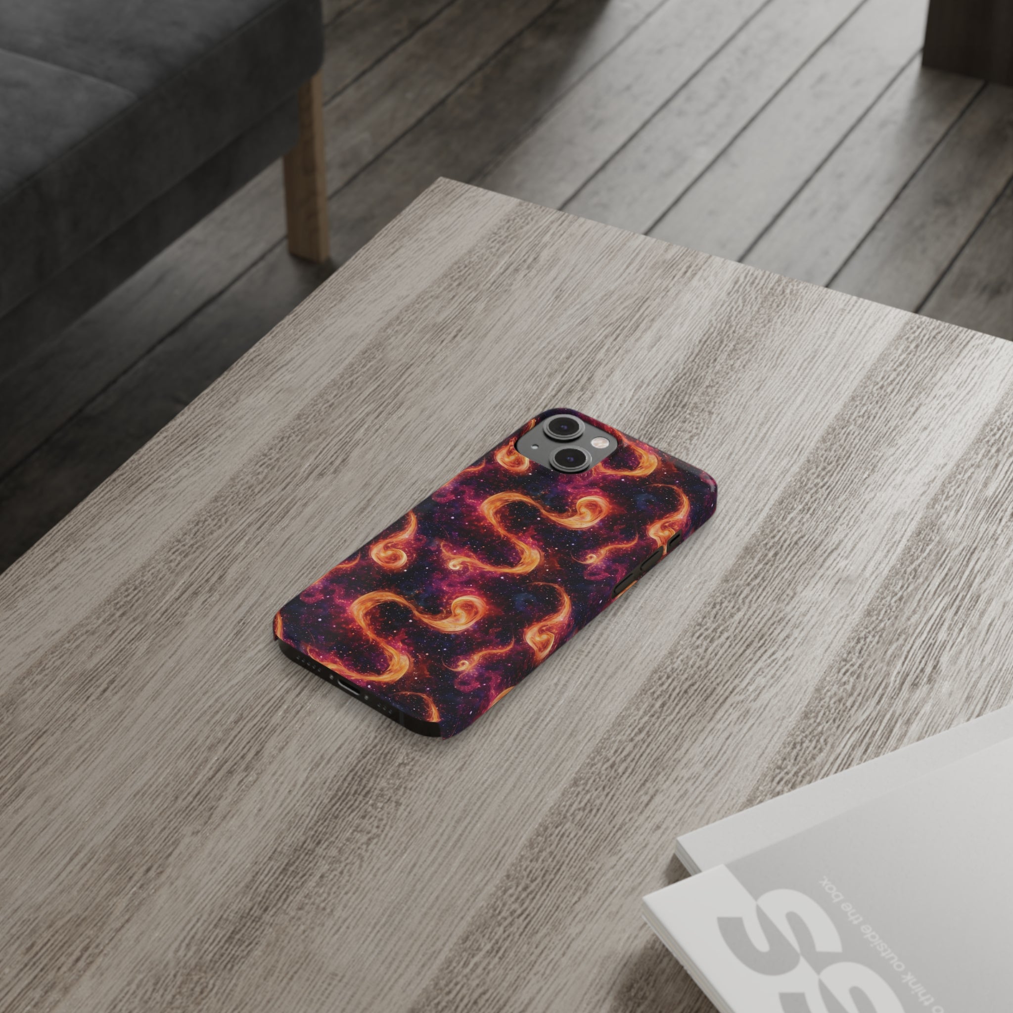 Slim Phone Cases (AOP) - Seamless Fantasy Galaxies 03