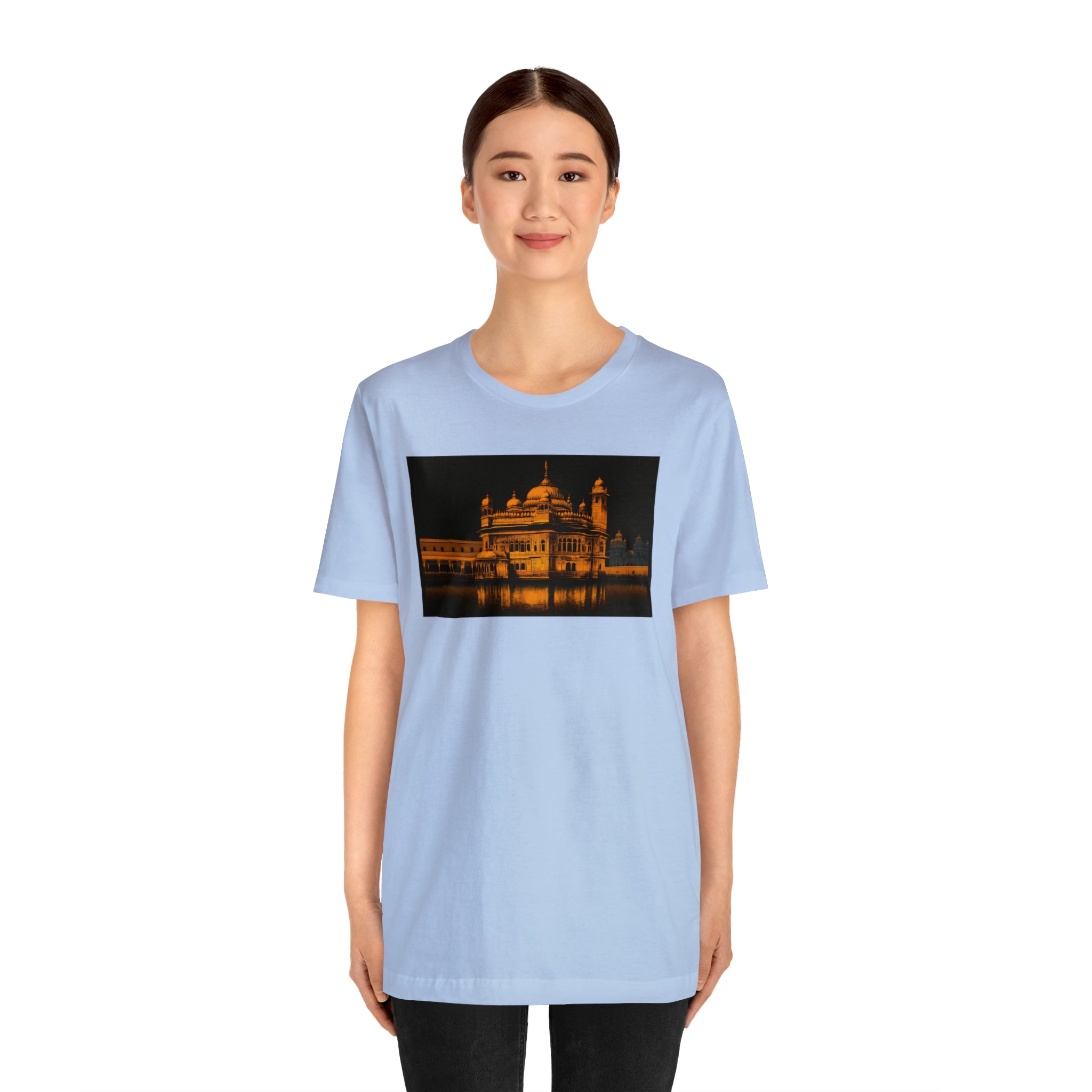 Unisex Jersey Short Sleeve Tee - Golden Temple, India