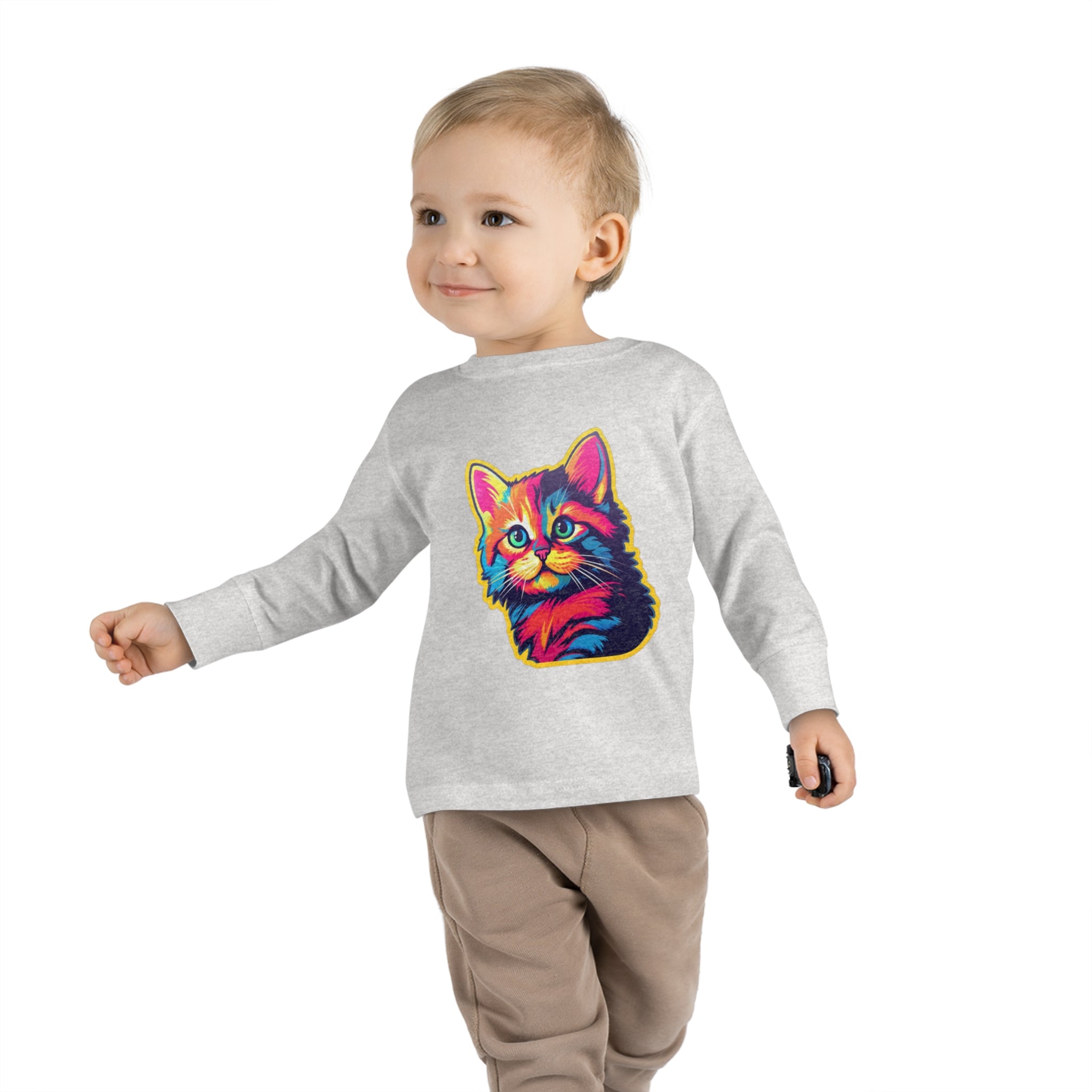 Toddler Long Sleeve Tee - Kittens 04