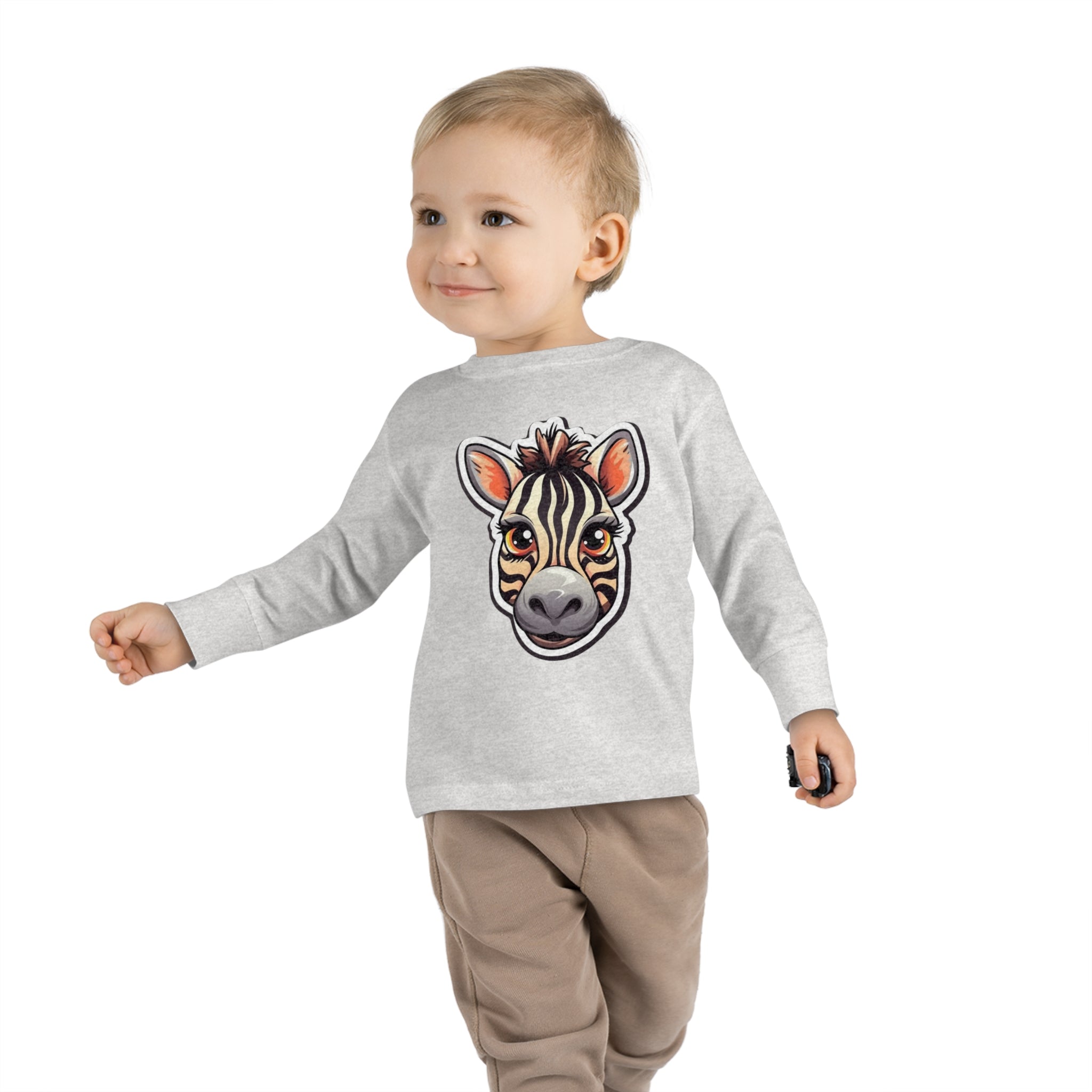 Toddler Long Sleeve Tee - Zebra Foal