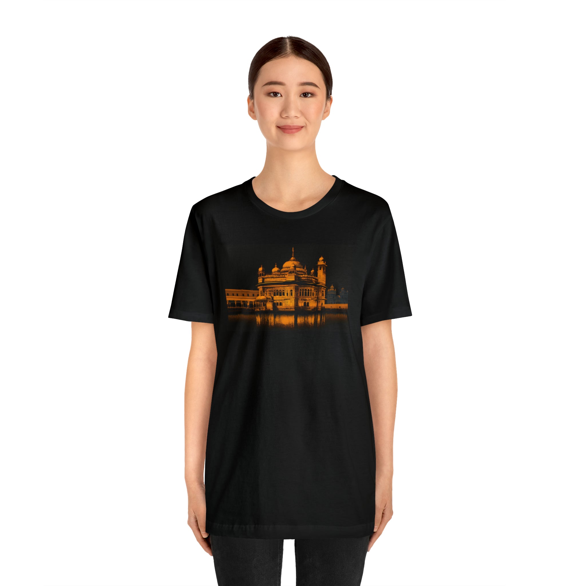 Unisex Jersey Short Sleeve Tee - Golden Temple, India