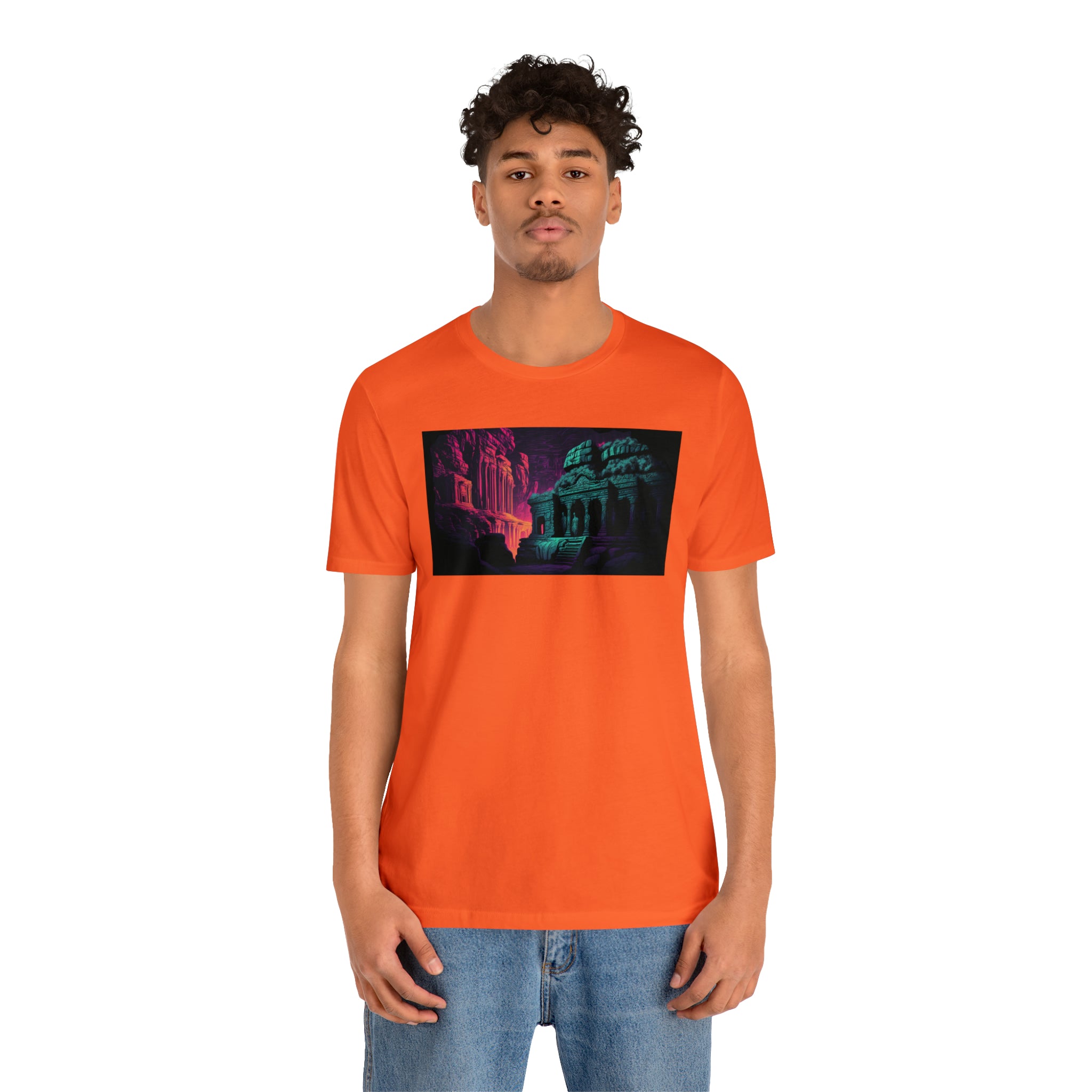 Unisex Jersey Short Sleeve Tee - Ellora Caves, India