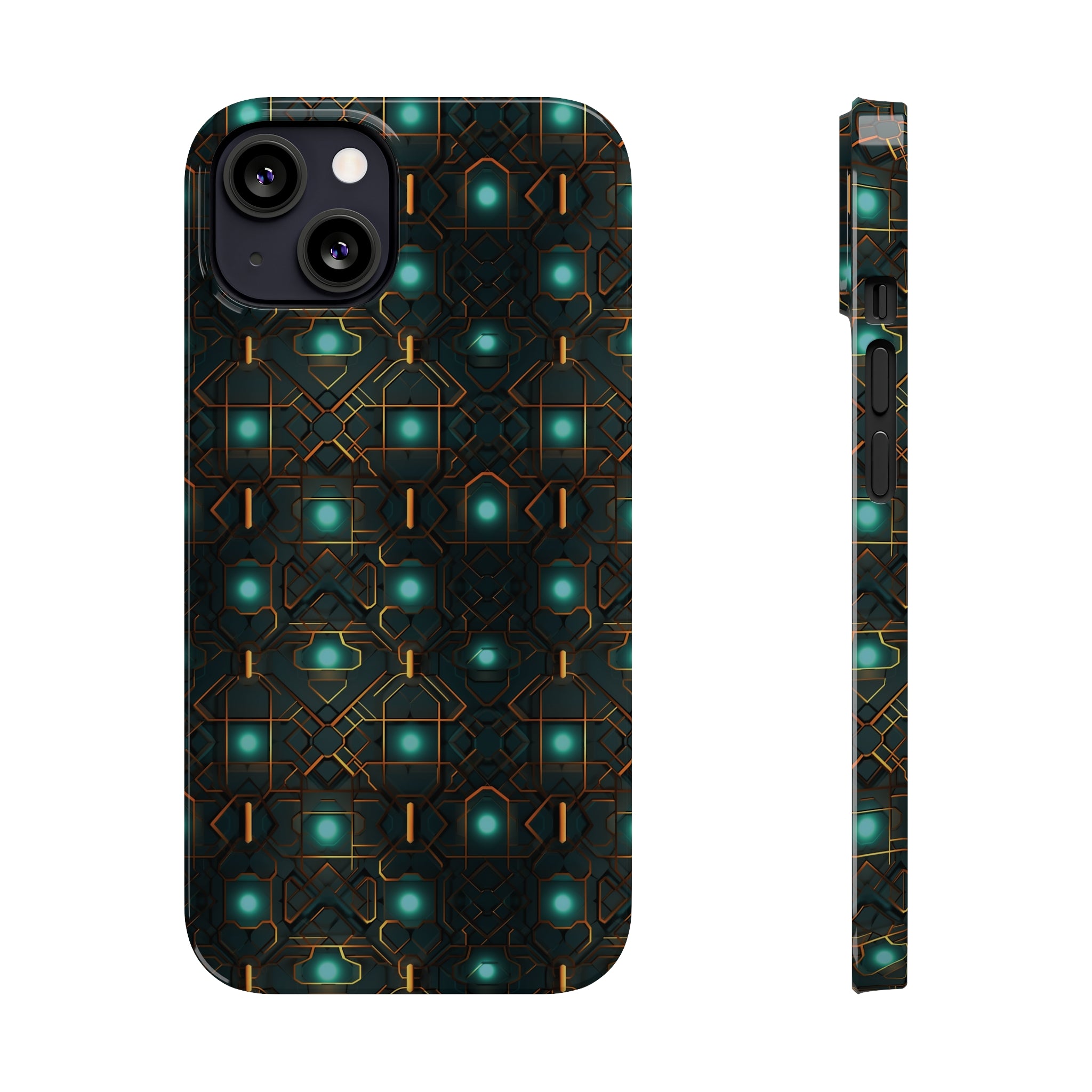 Slim Phone Cases (AOP) - Seamless Futuristic Designs 01