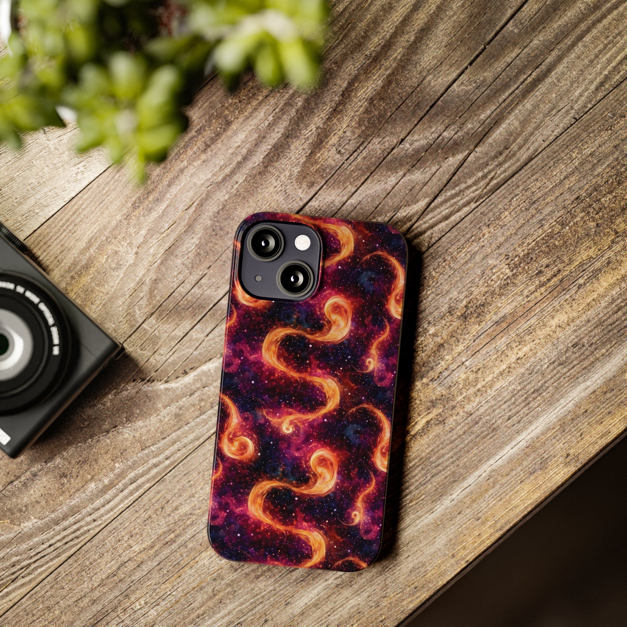 Slim Phone Cases (AOP) - Seamless Fantasy Galaxies 03