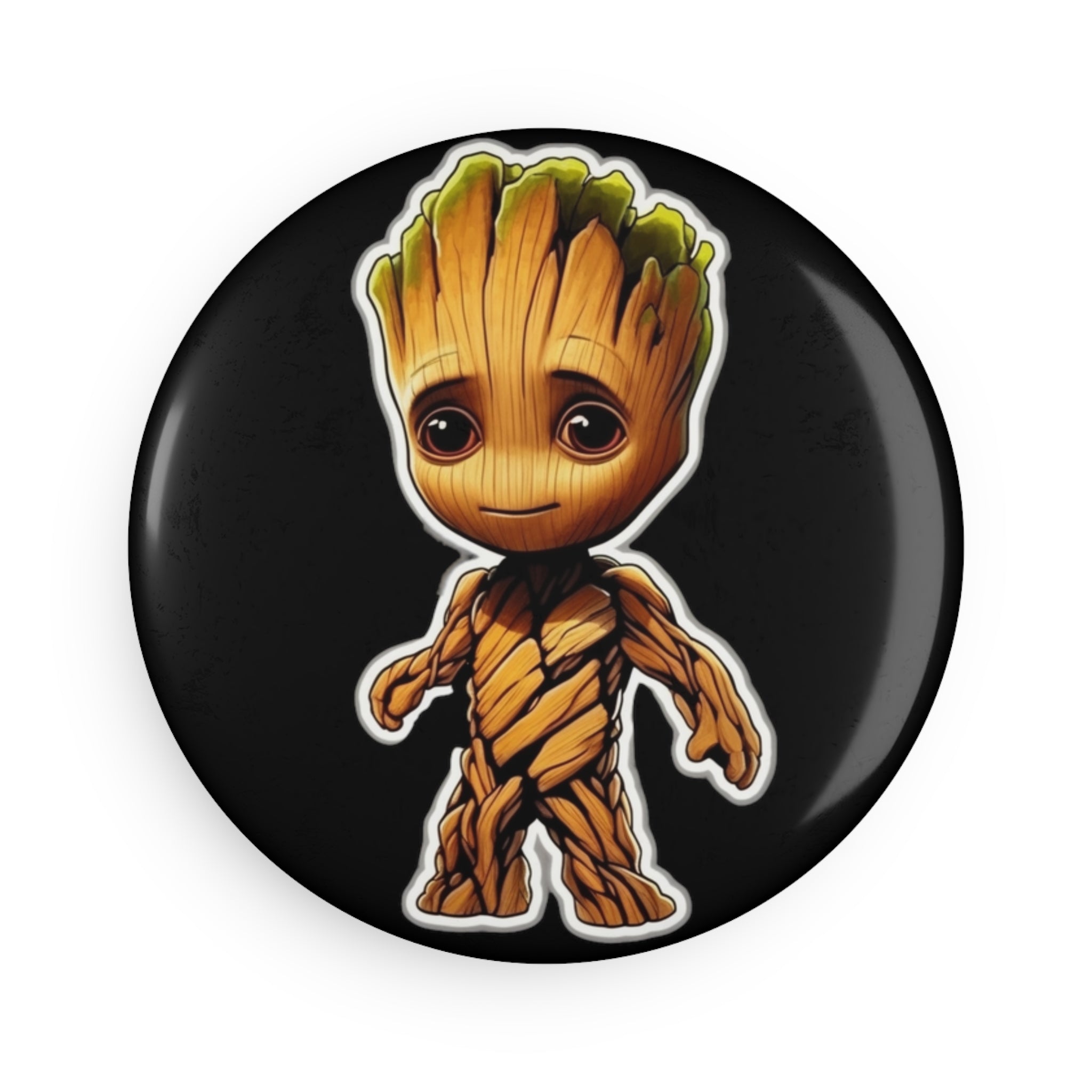 Button Magnet, Round (1 & 10 pcs) - Baby Groot 07
