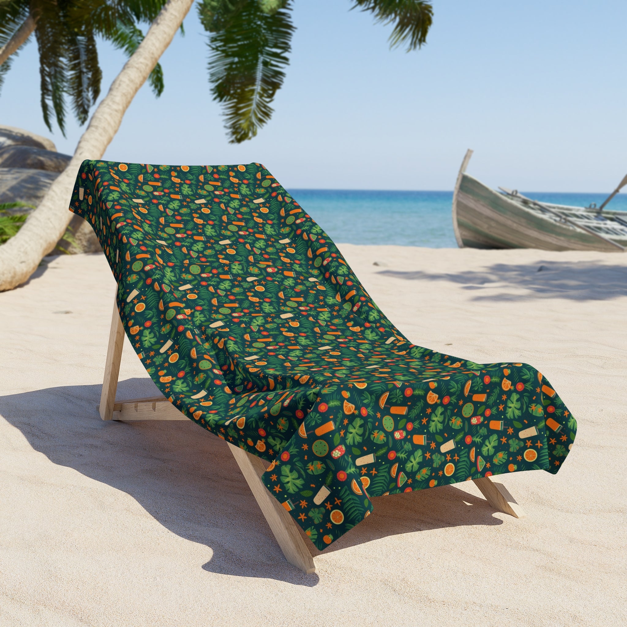 Beach Towel (AOP) - Seamless Summer Designs 03