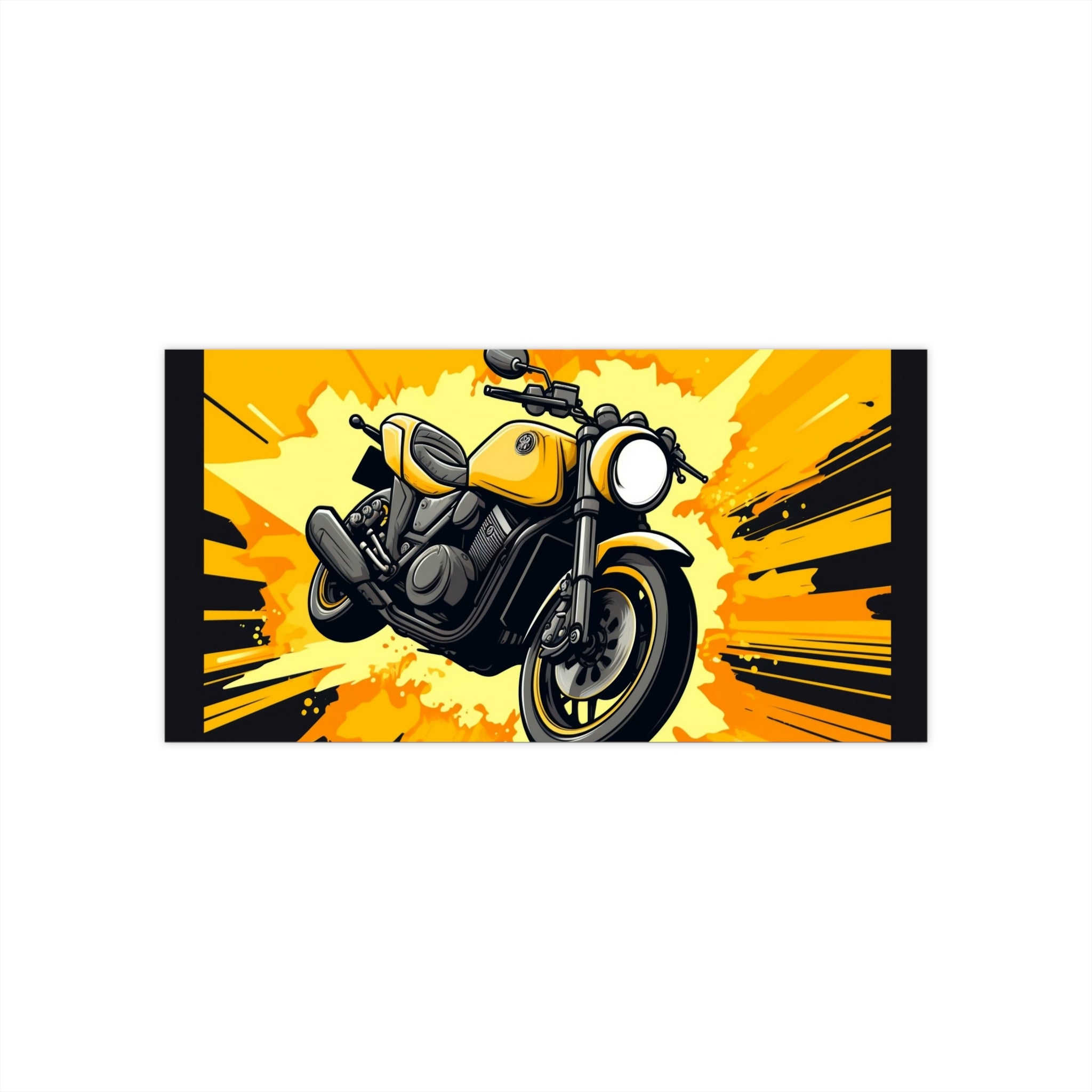 Bumper Stickers - Pop Art Designs, Motorcycle 01