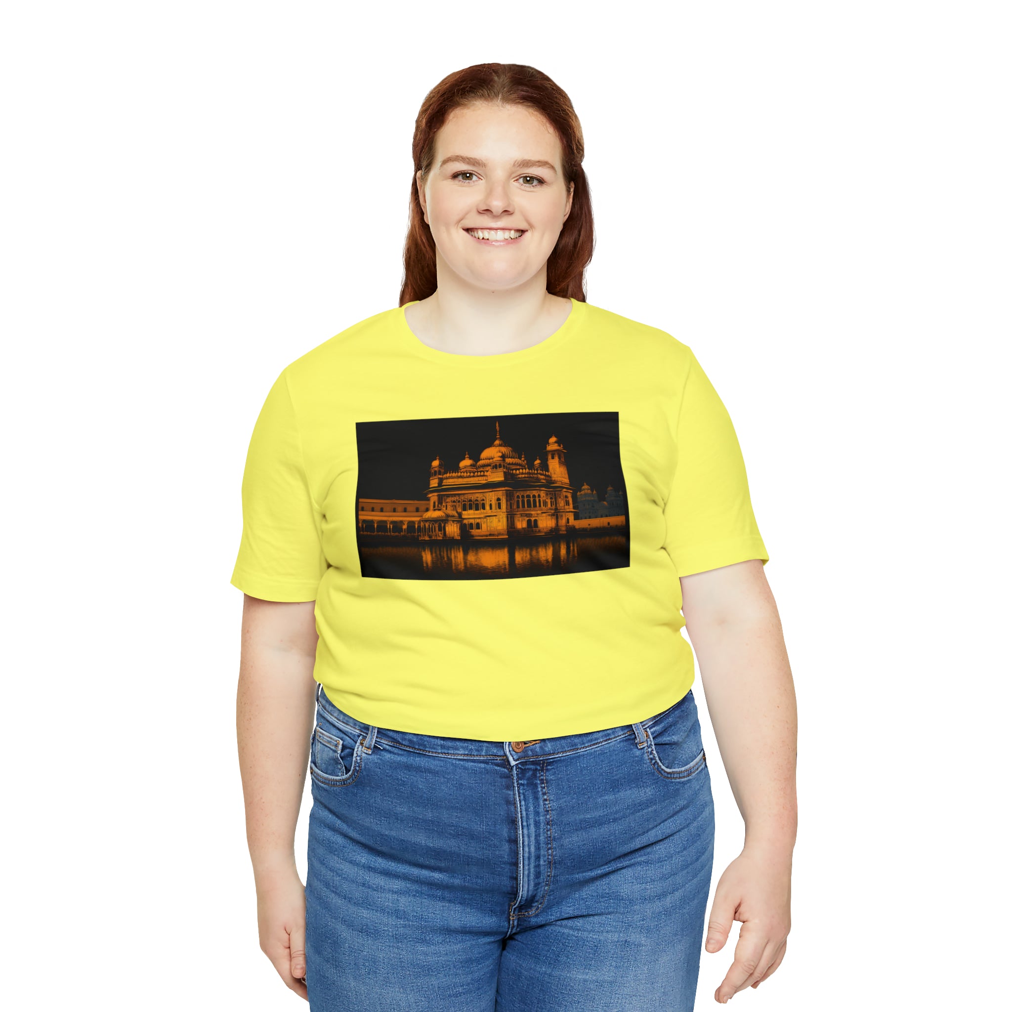 Unisex Jersey Short Sleeve Tee - Golden Temple, India