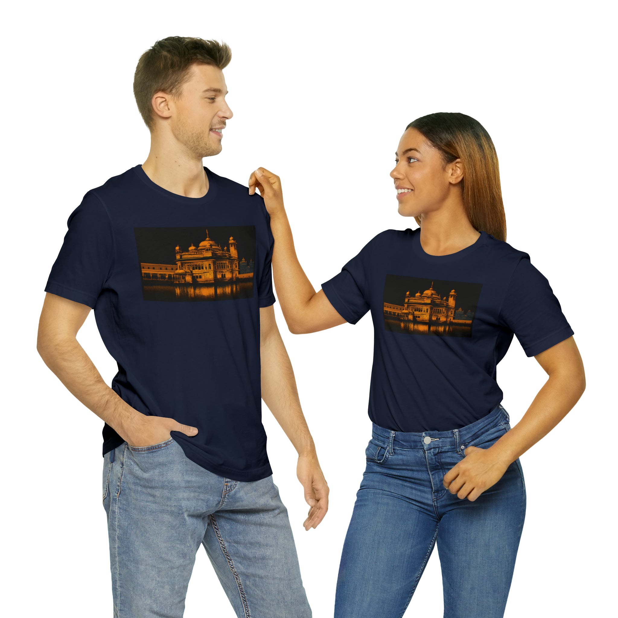 Unisex Jersey Short Sleeve Tee - Golden Temple, India