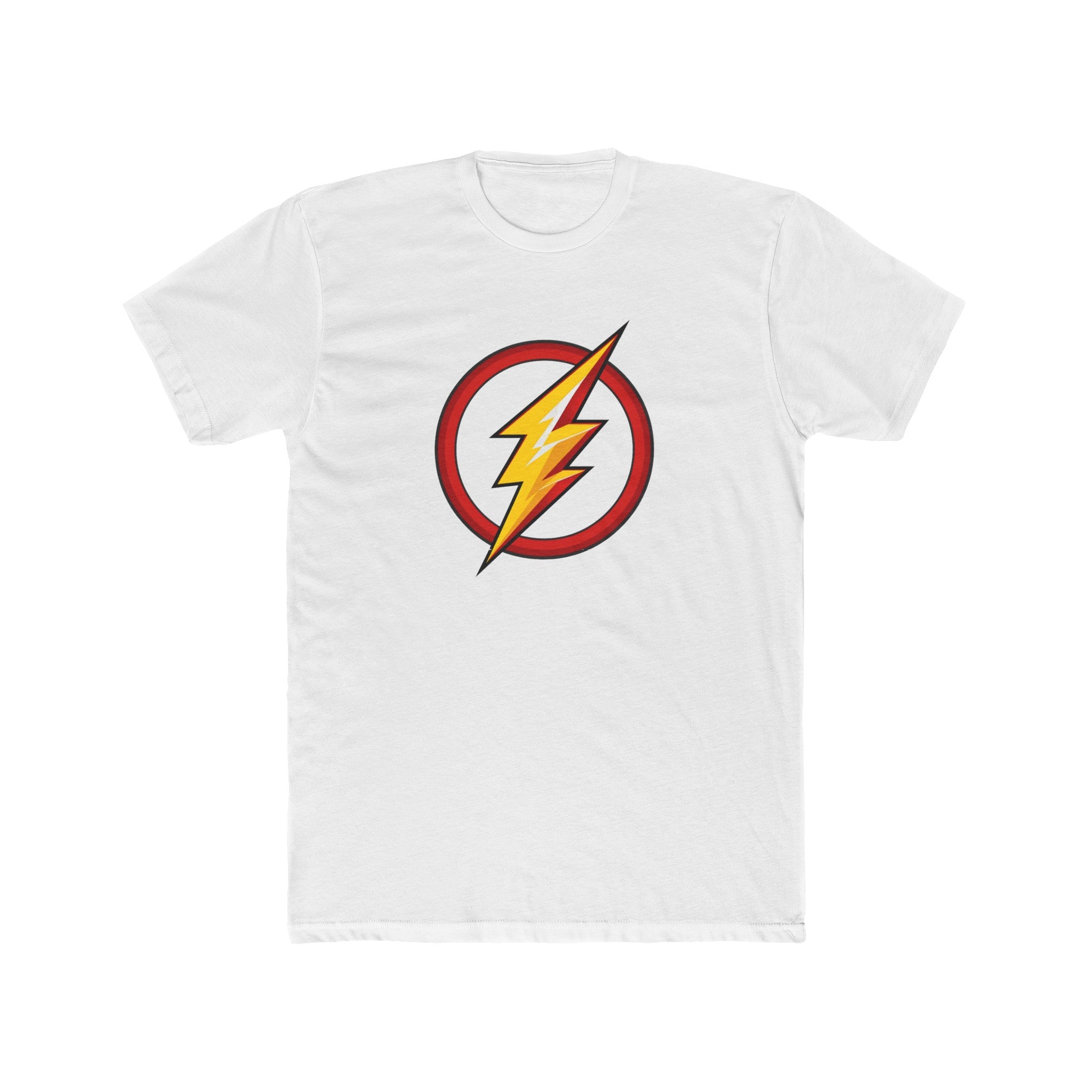 Men's Cotton Crew Tee - Superheroes Collection - Flash 01