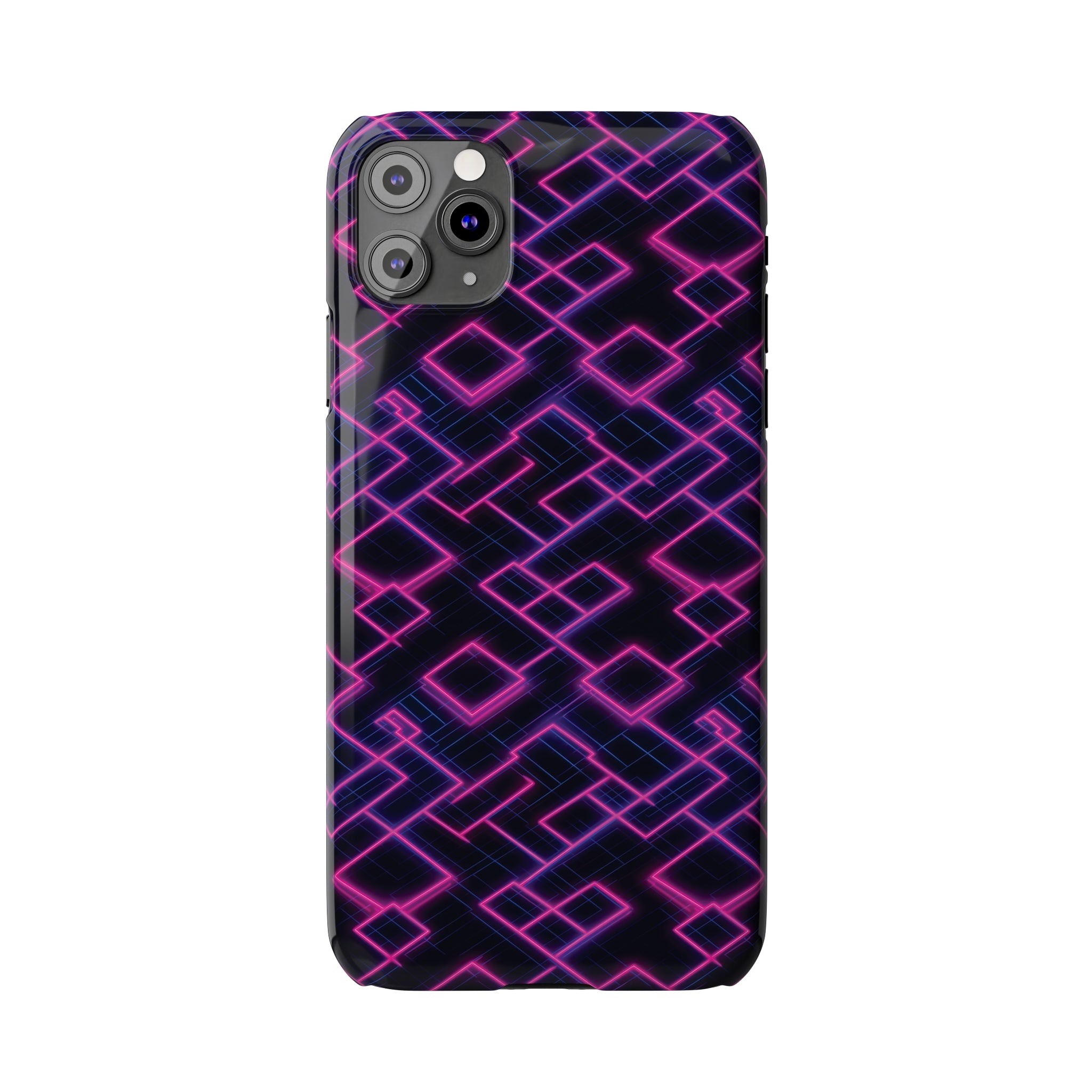 Slim Phone Cases (AOP) - Seamless Synthwave Designs 01