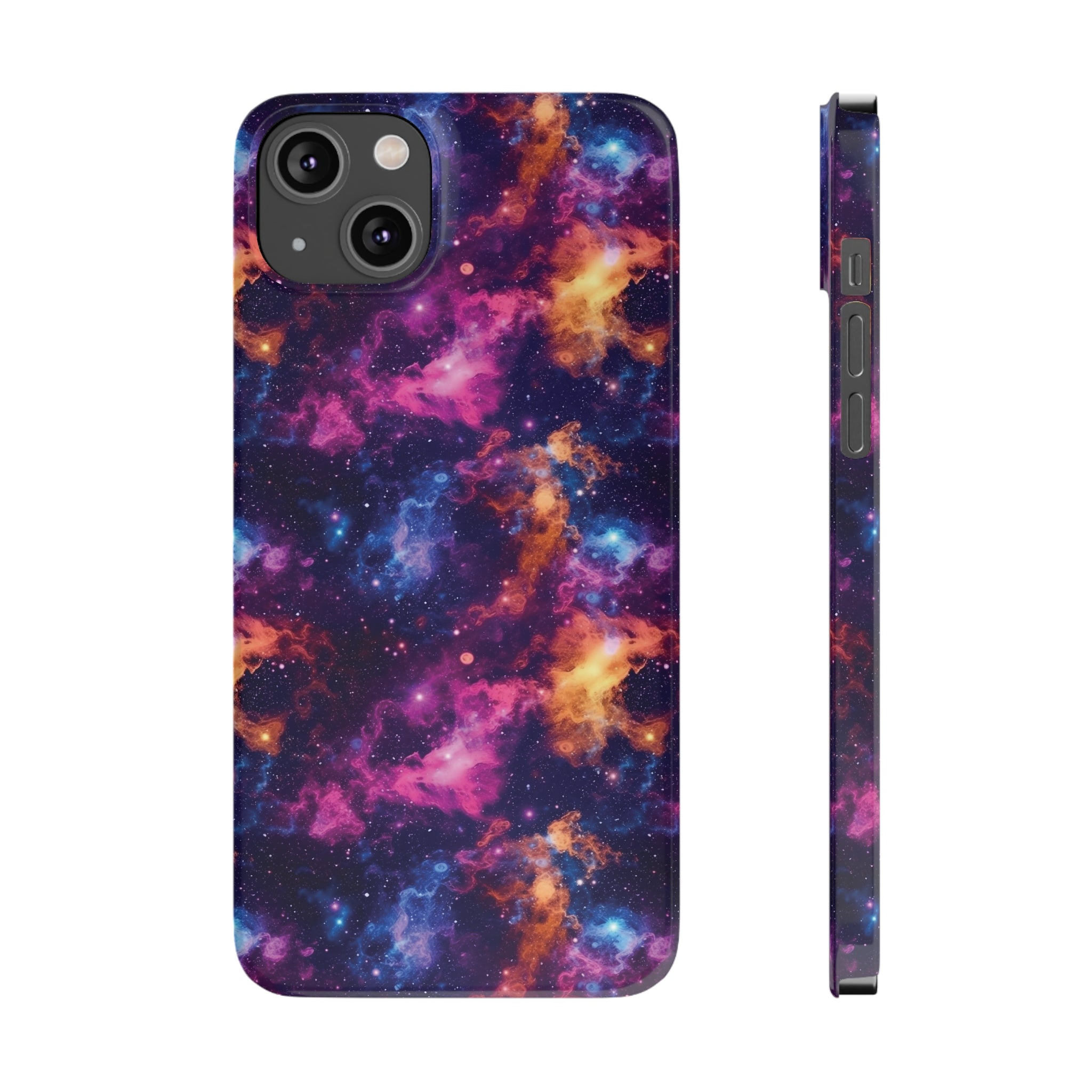 Slim Phone Cases (AOP) - Seamless Fantasy Galaxies 06