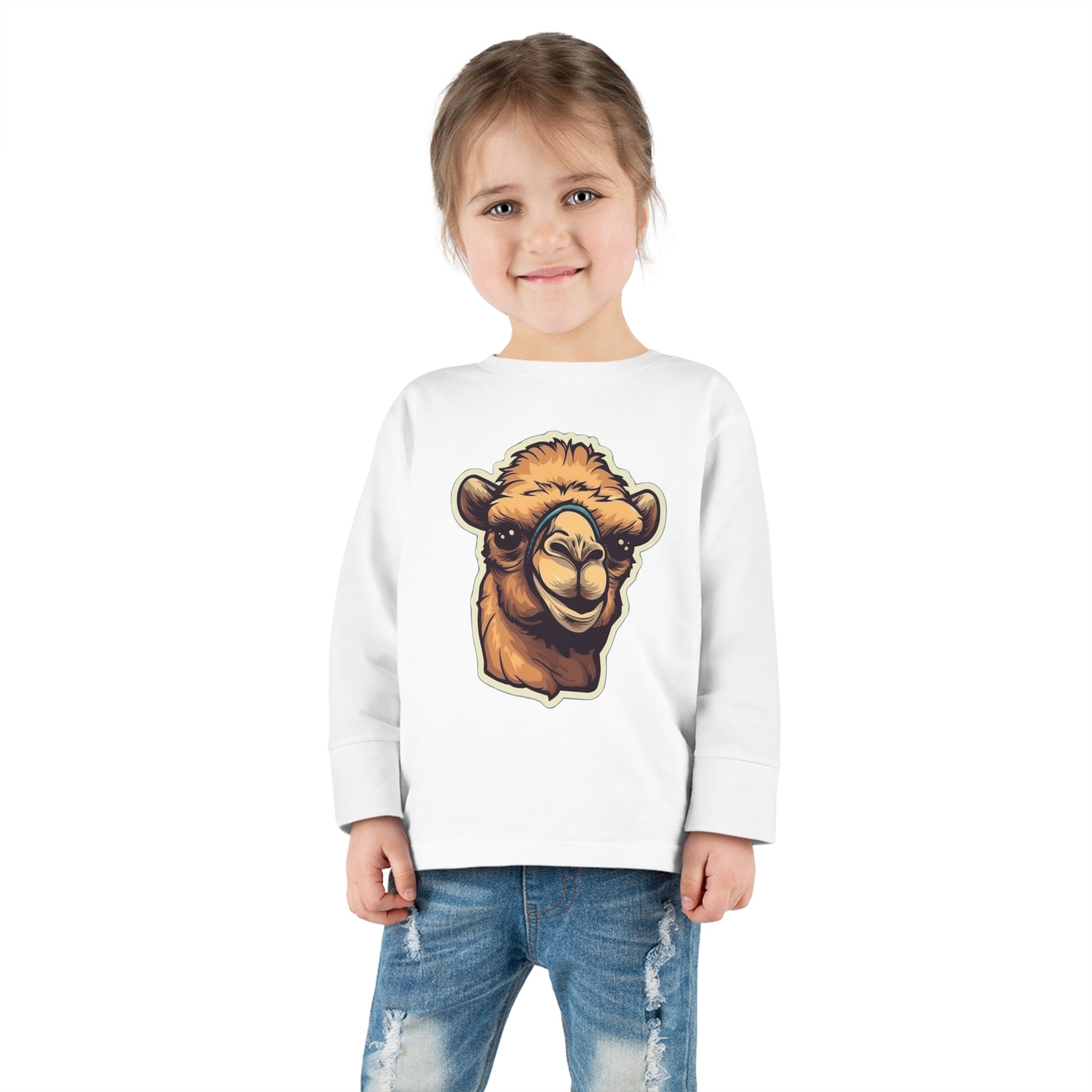 Toddler Long Sleeve Tee - Camel Calf