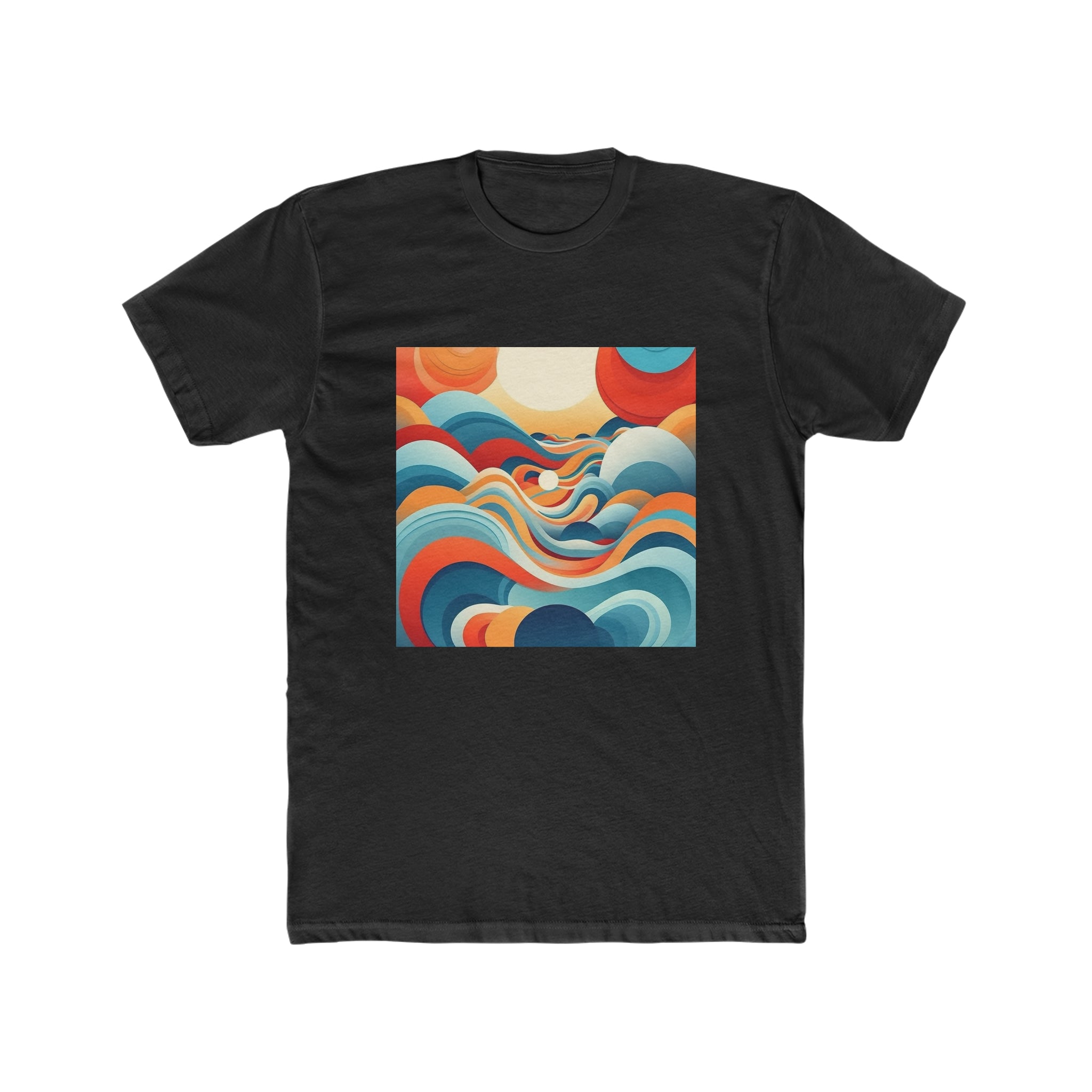 Men's Cotton Crew Tee - Vector Art Design 09