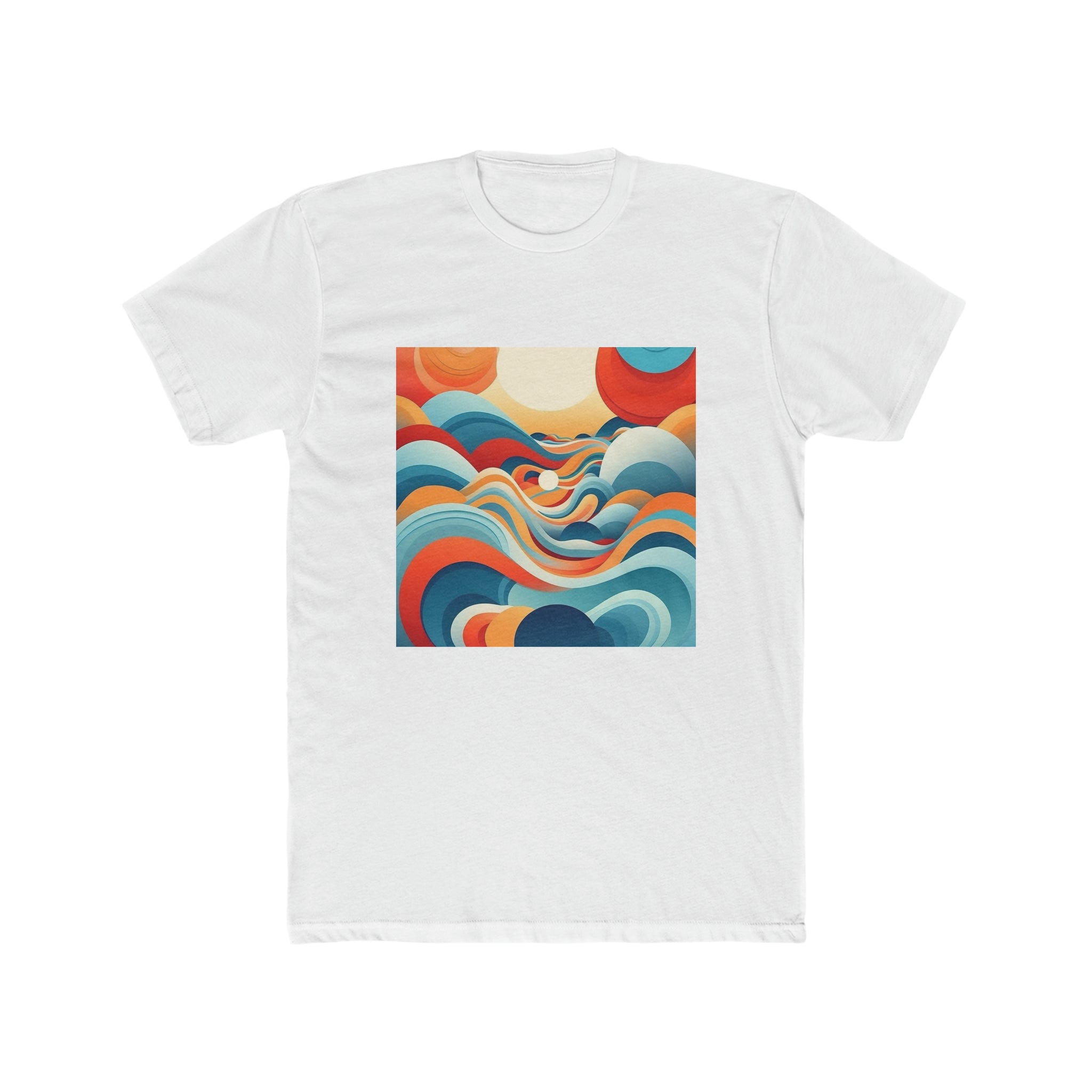 Men's Cotton Crew Tee - Vector Art Design 09