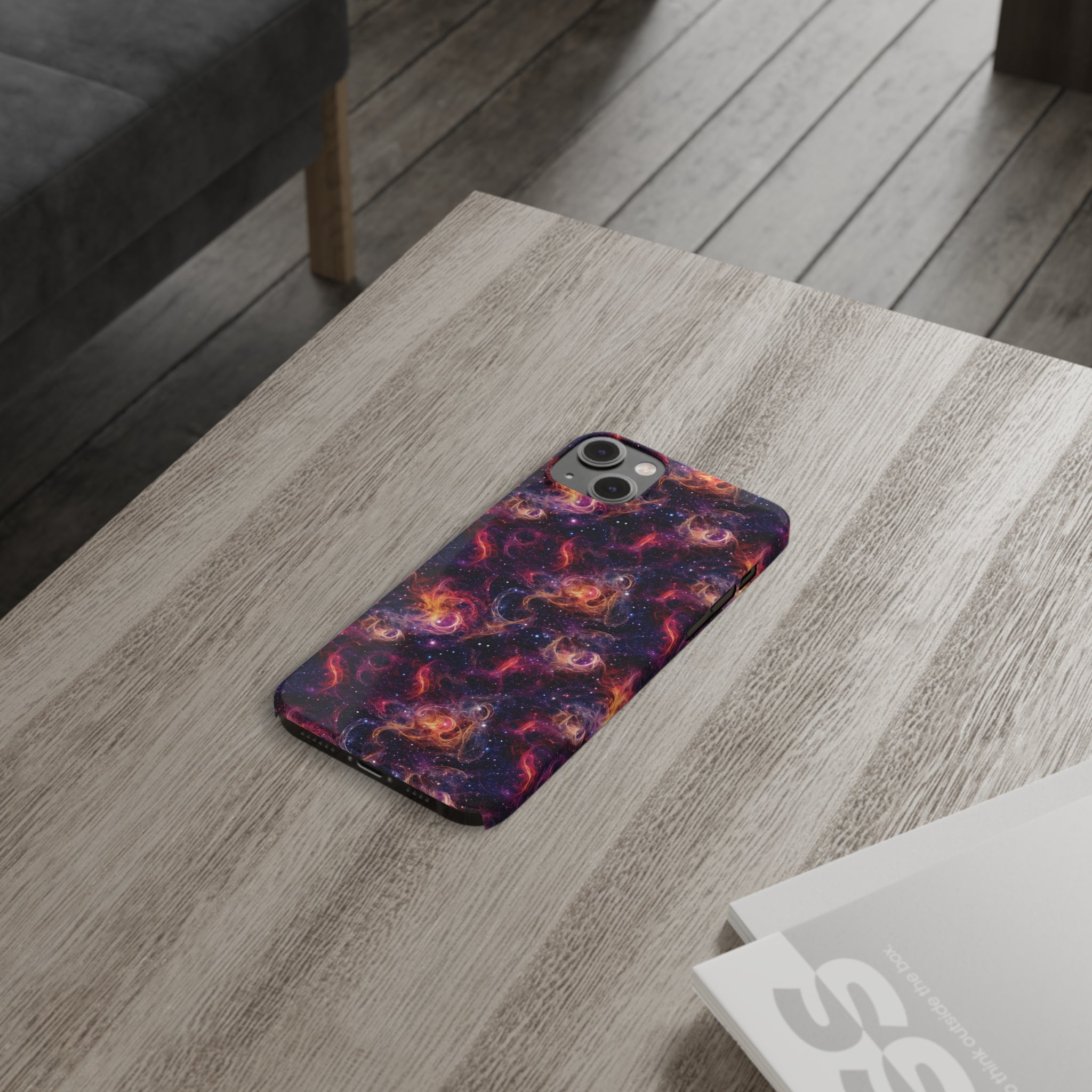 Slim Phone Cases (AOP) - Seamless Fantasy Galaxies 01