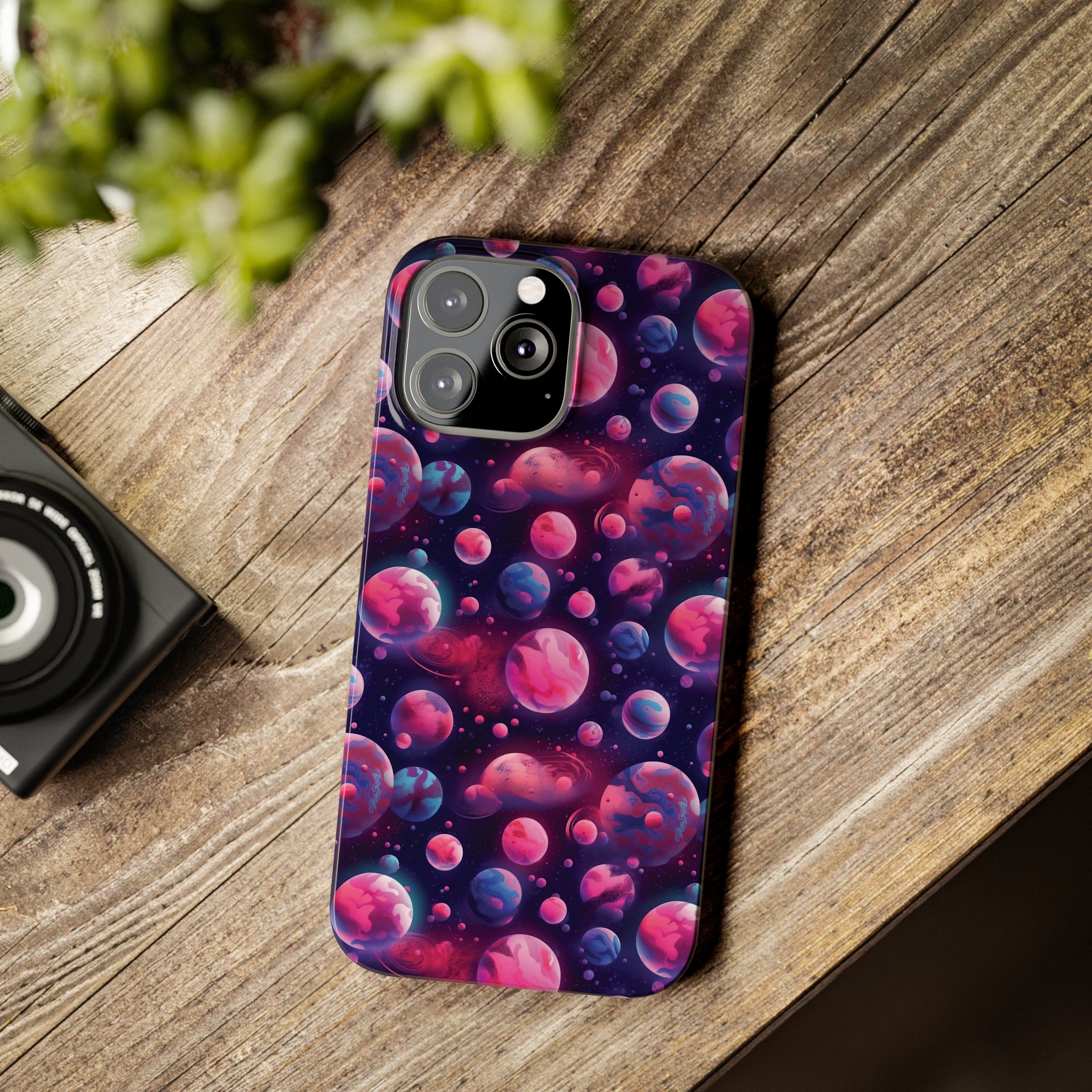 Slim Phone Cases (AOP) - Seamless Fantasy Galaxies 09