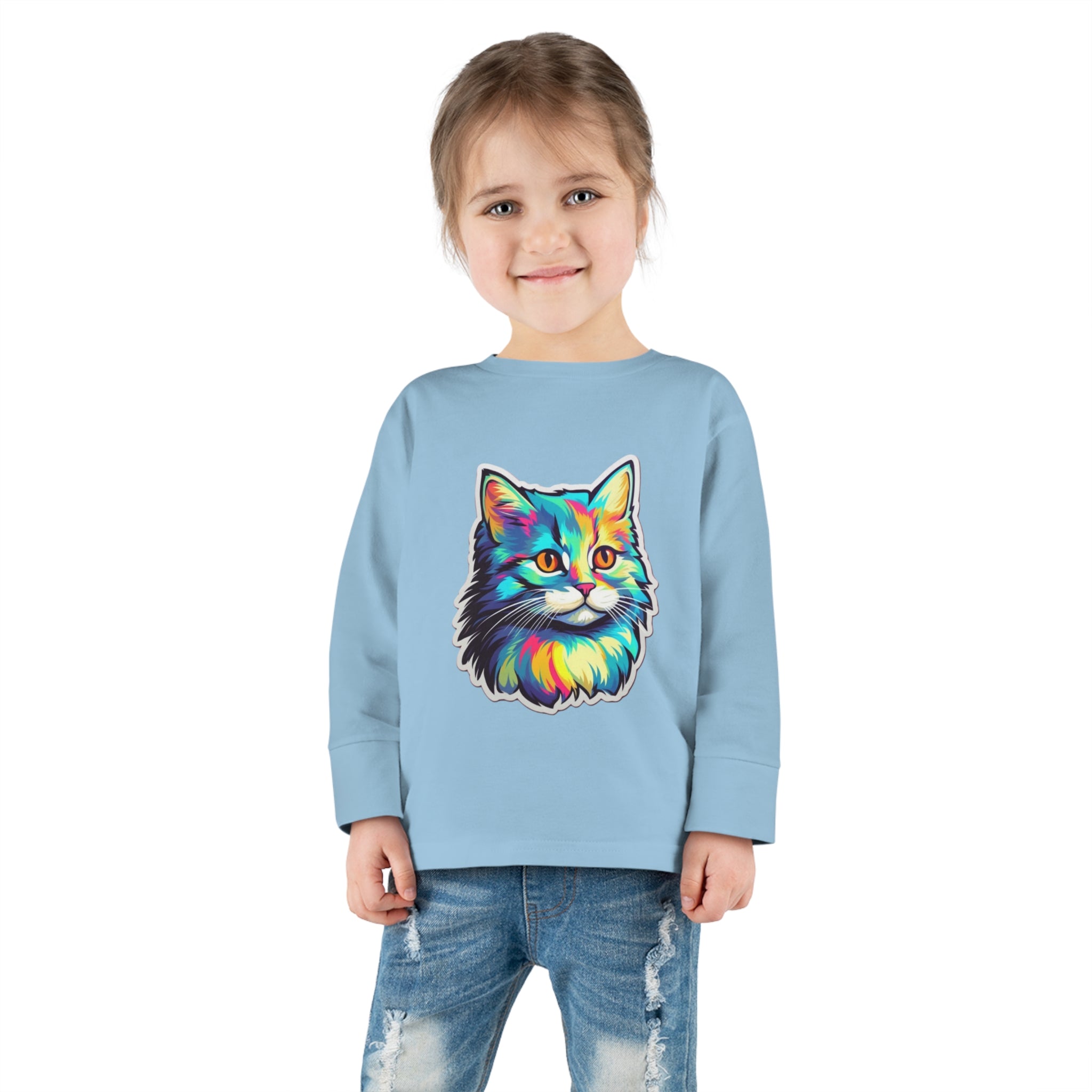 Toddler Long Sleeve Tee - Kittens 01