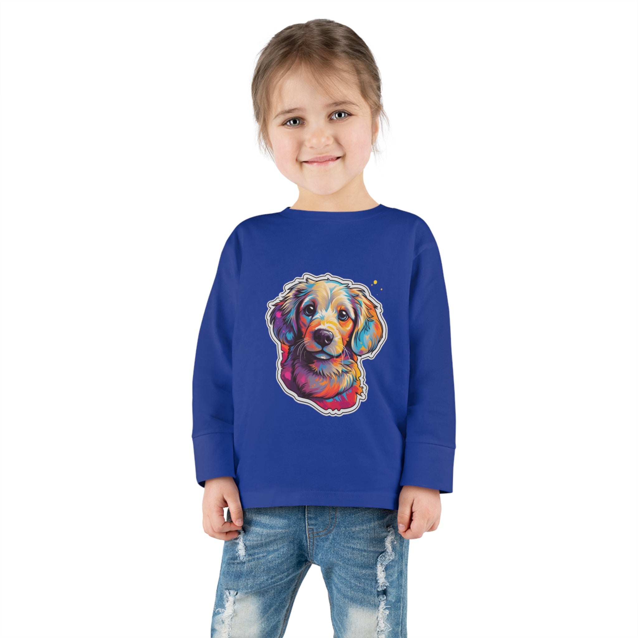 Toddler Long Sleeve Tee - Puppies 08