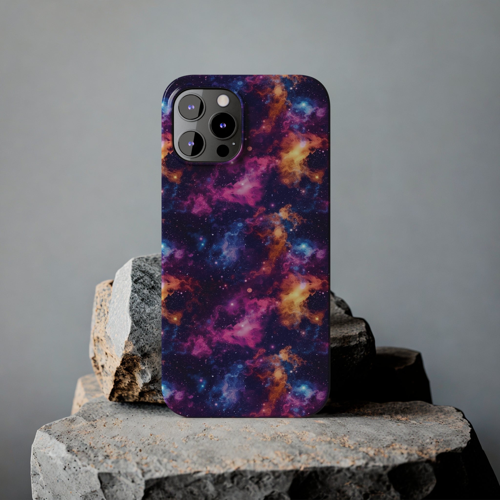 Slim Phone Cases (AOP) - Seamless Fantasy Galaxies 06