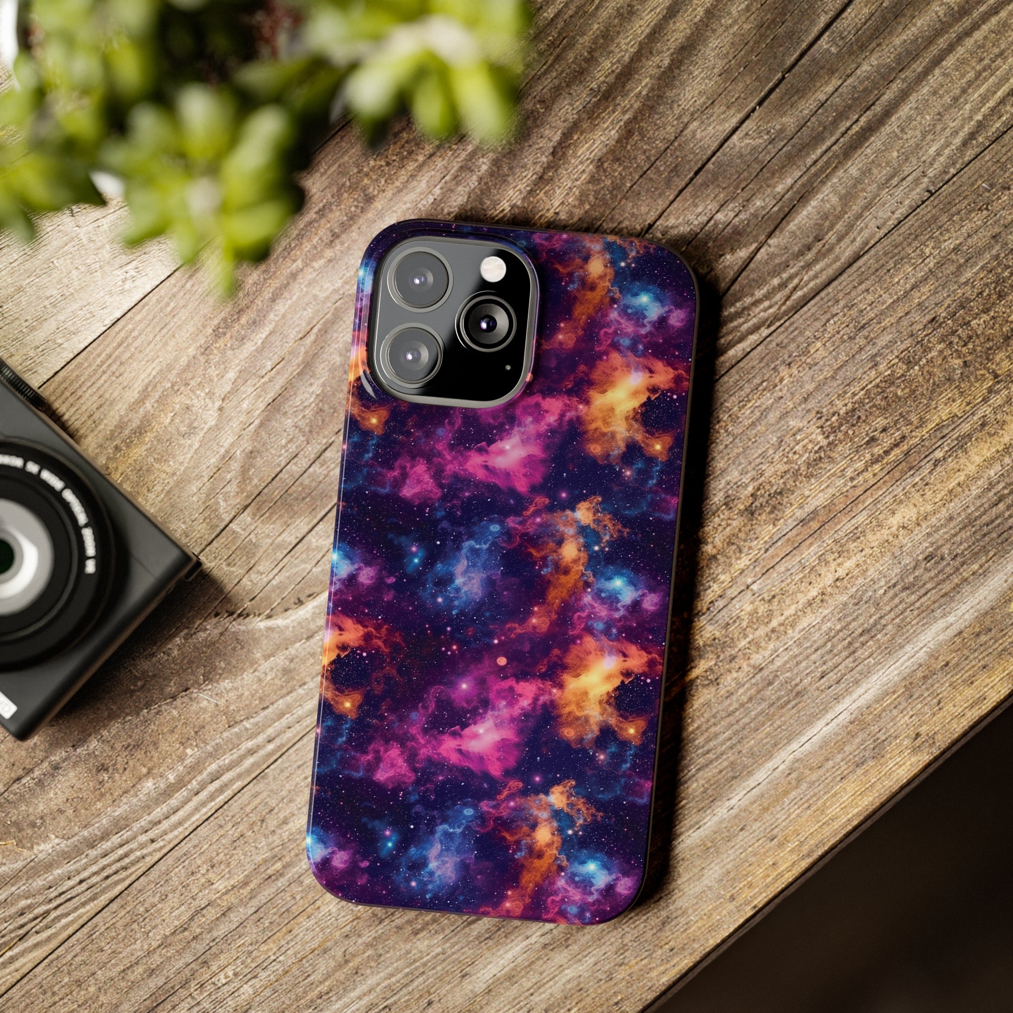 Slim Phone Cases (AOP) - Seamless Fantasy Galaxies 06