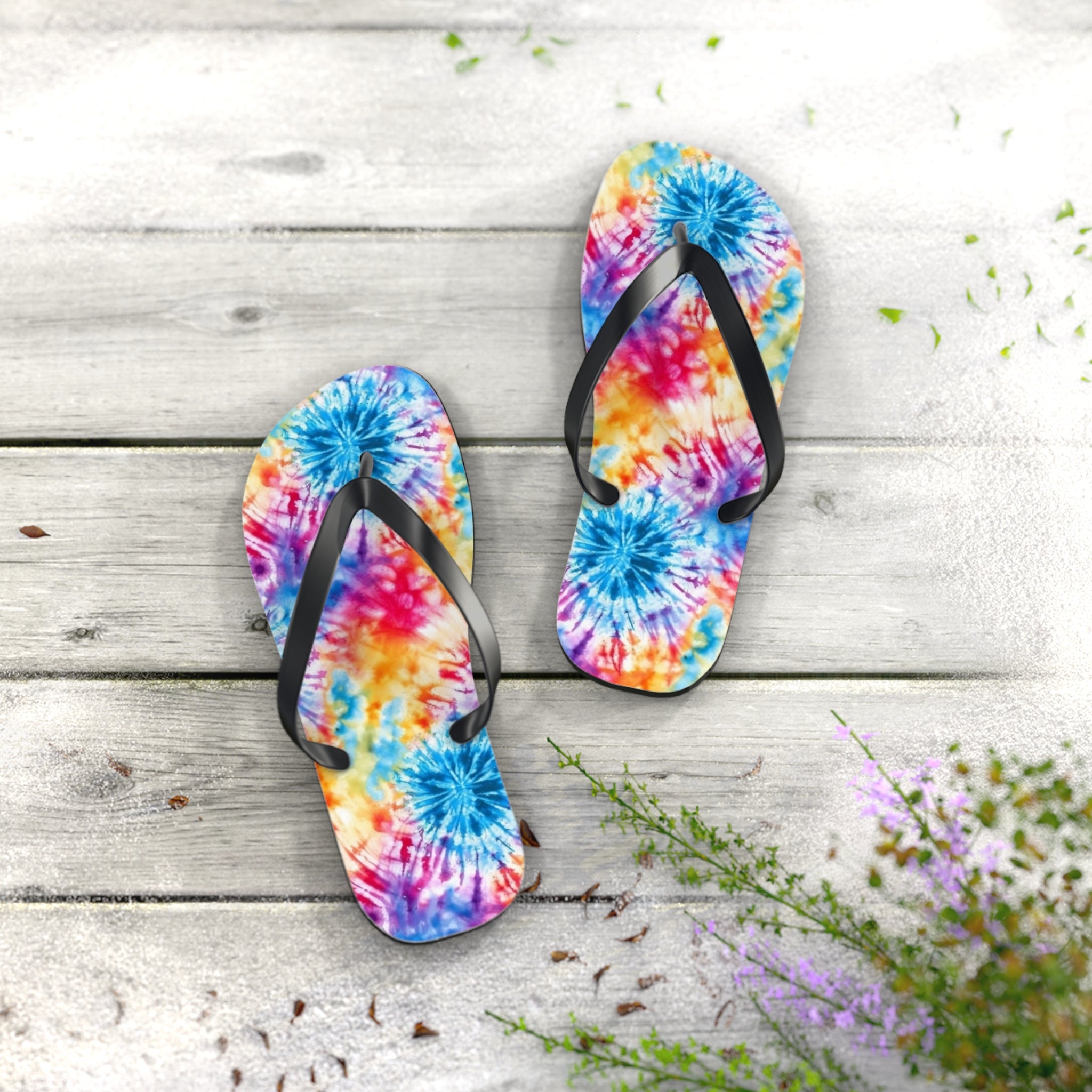 Flip Flops (AOP) - Tie Dye Designs 03