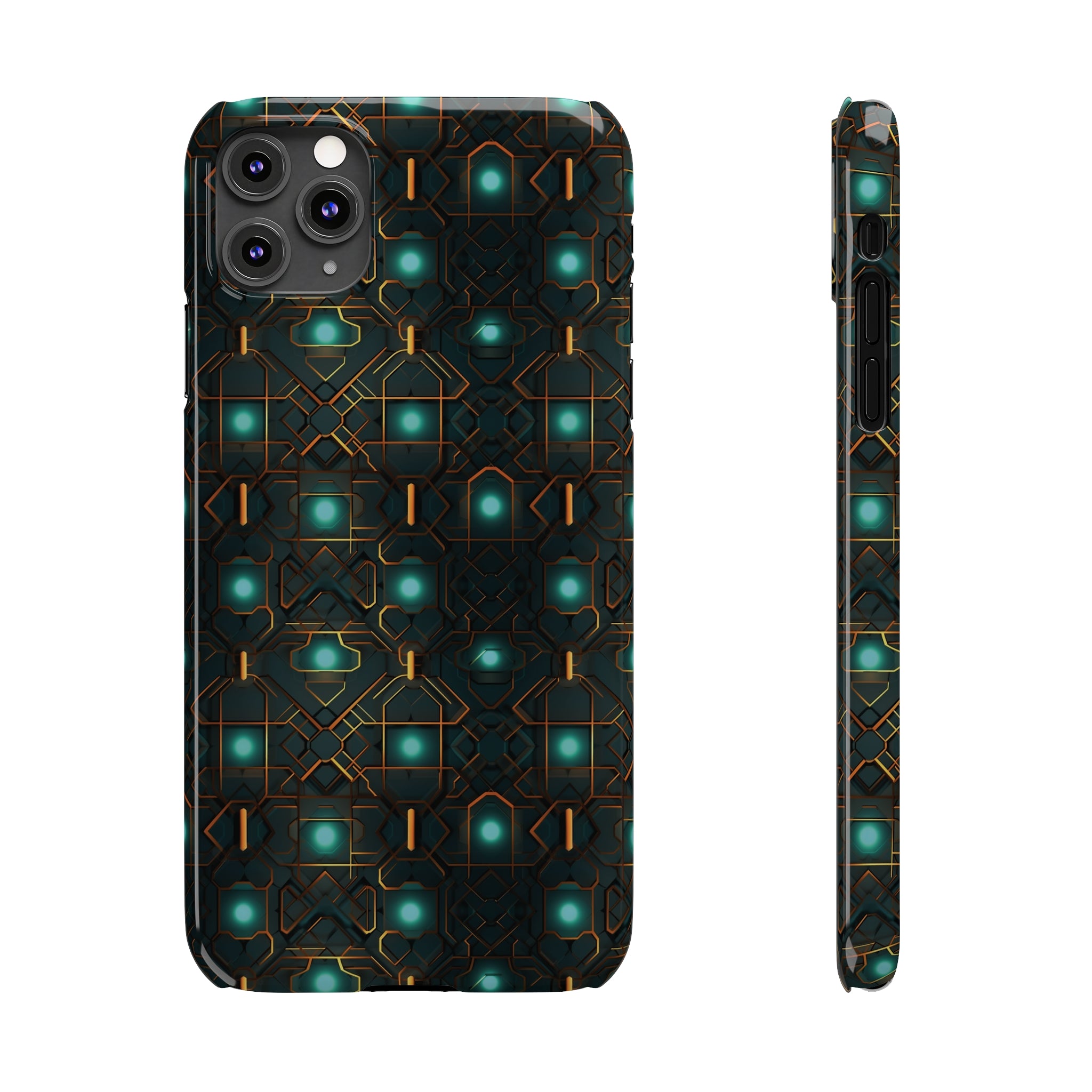 Slim Phone Cases (AOP) - Seamless Futuristic Designs 01