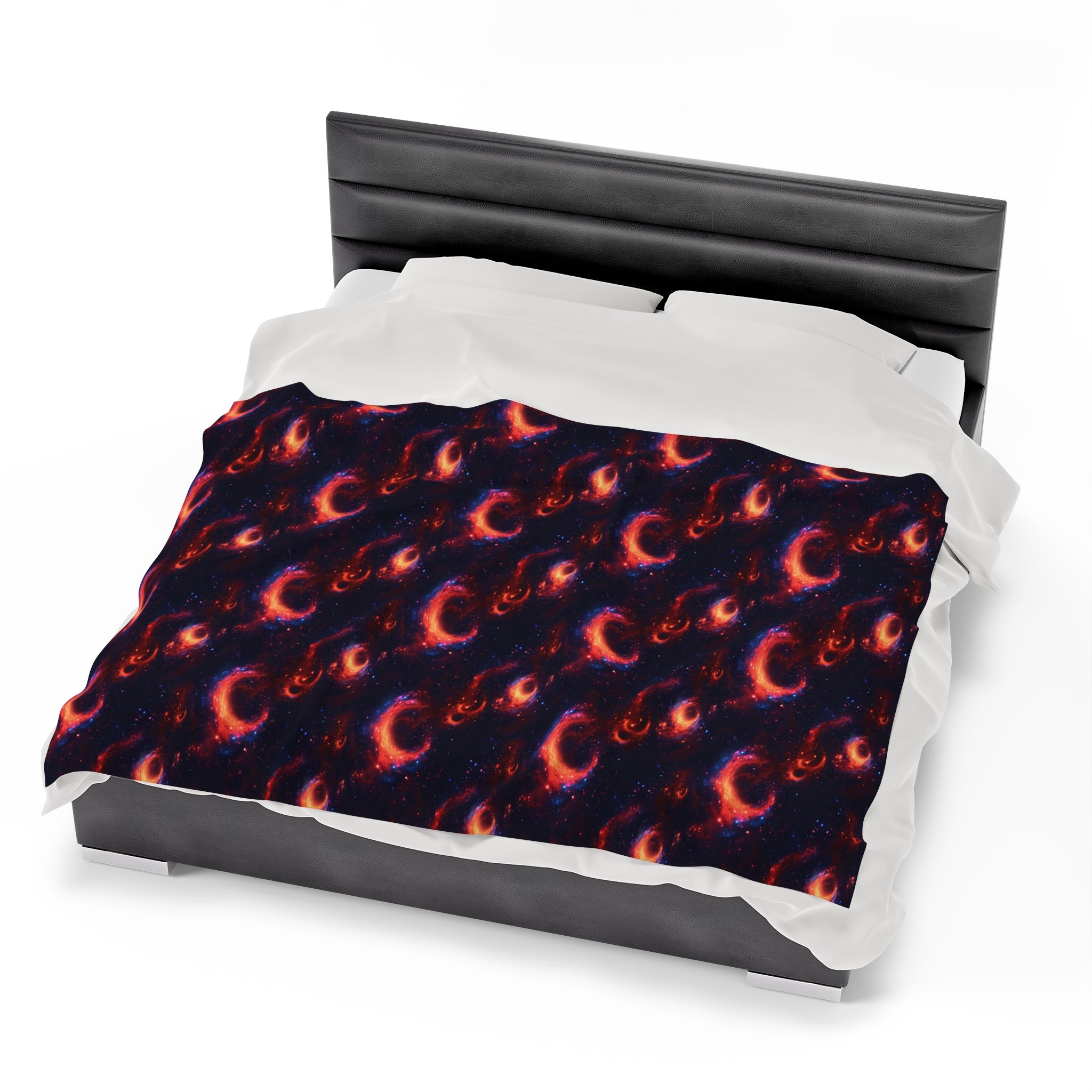 Velveteen Plush Blanket (AOP) - Fantasy Galaxies 10