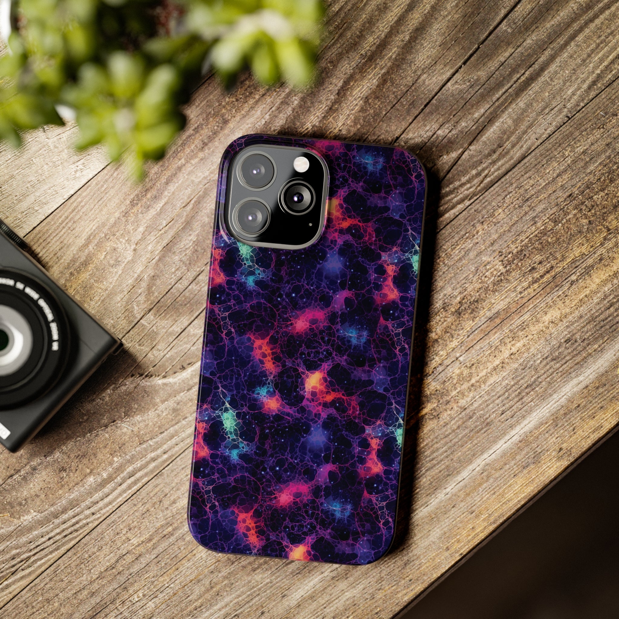 Slim Phone Cases (AOP) - Seamless Fantasy Galaxies 08