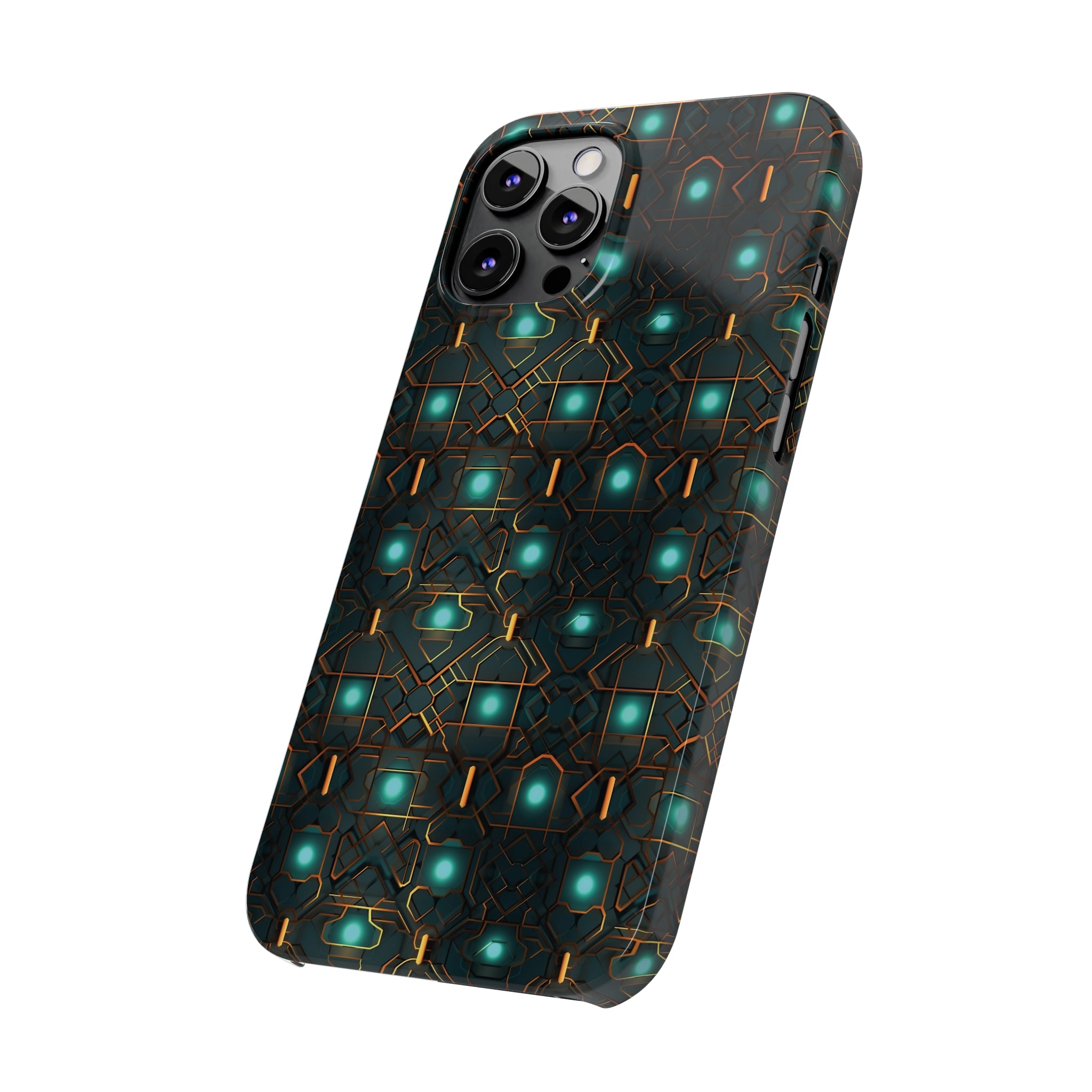 Slim Phone Cases (AOP) - Seamless Futuristic Designs 01