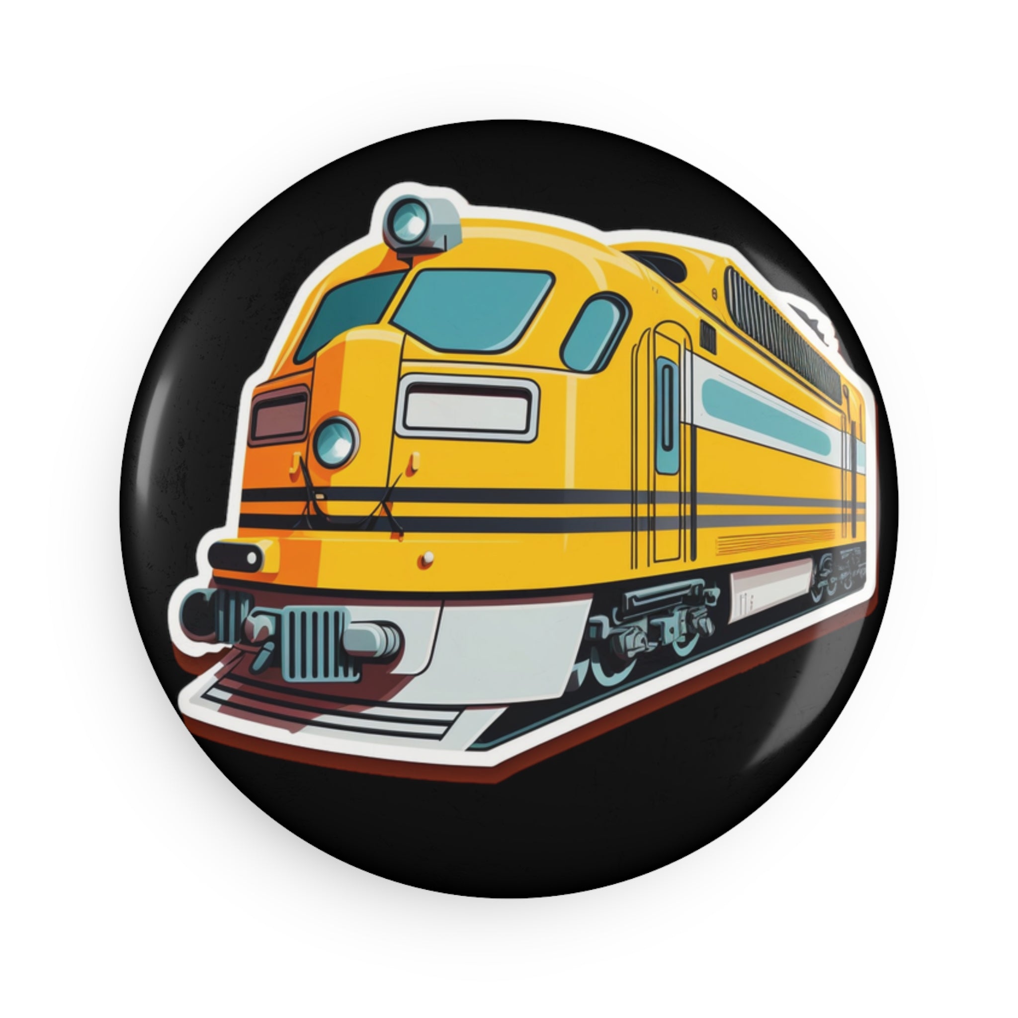 Button Magnet, Round (1 & 10 pcs) - Passenger Train